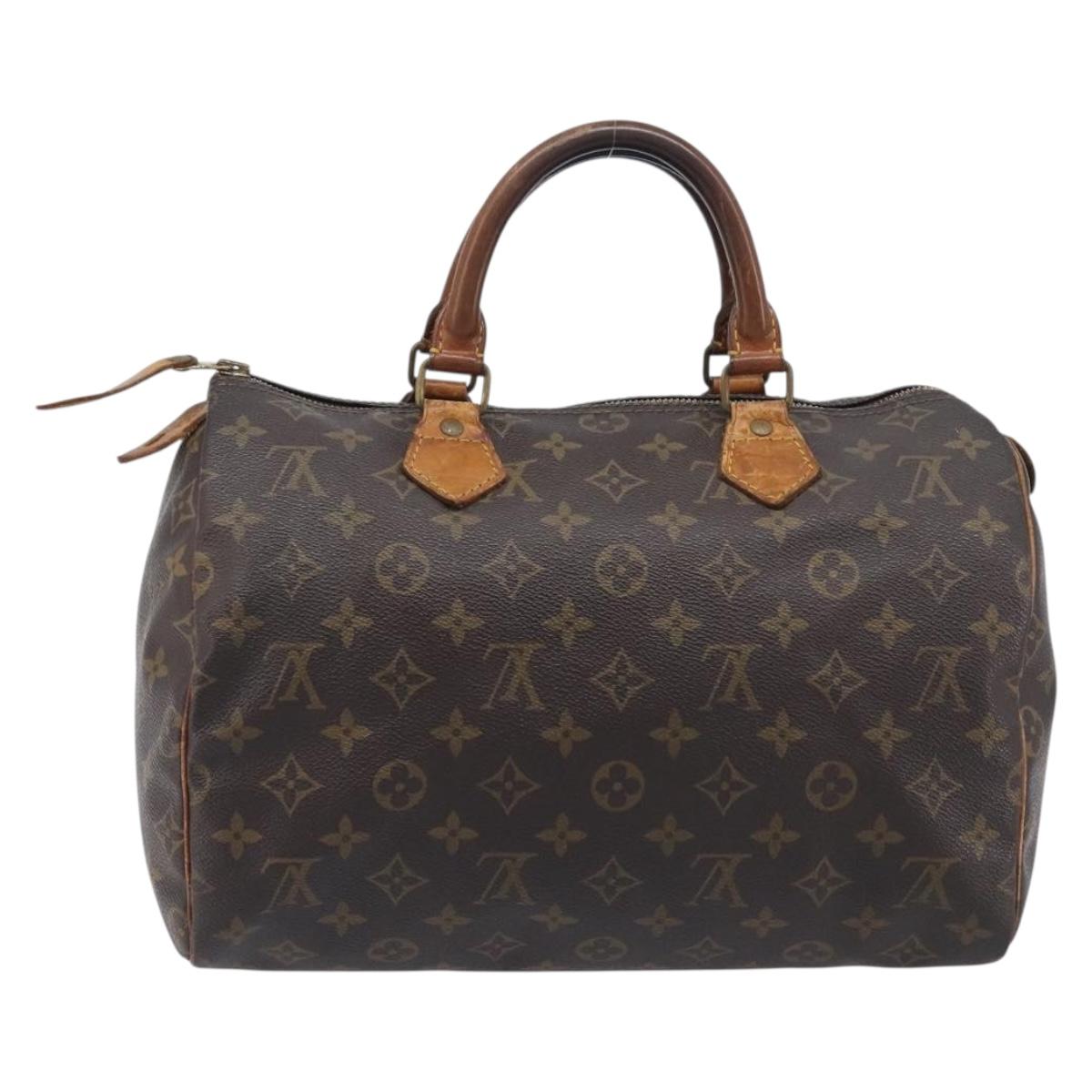 LOUIS VUITTON Monogram Speedy 30 Hand Bag M41526 LV Auth 209687