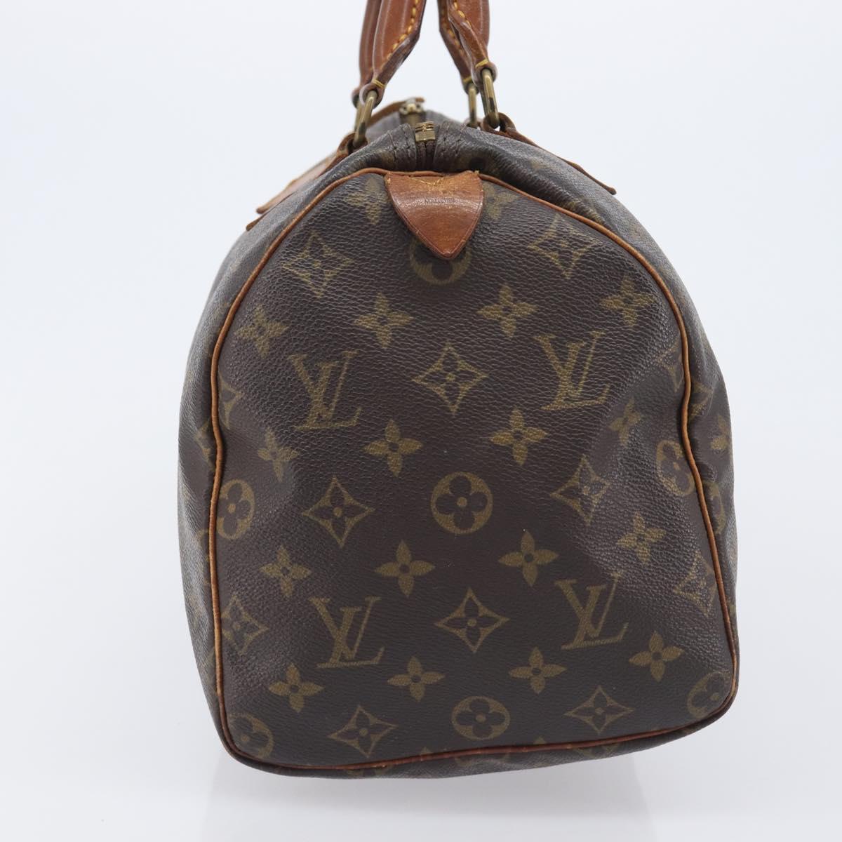 LOUIS VUITTON Monogram Speedy 30 Hand Bag M41526 LV Auth 209687