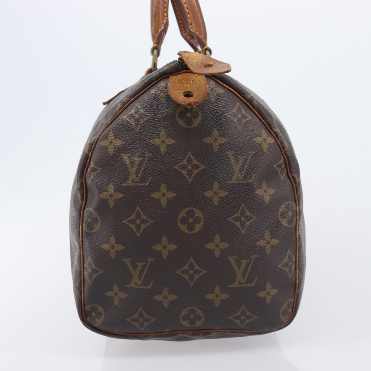 LOUIS VUITTON Monogram Speedy 30 Hand Bag M41526 LV Auth 209687