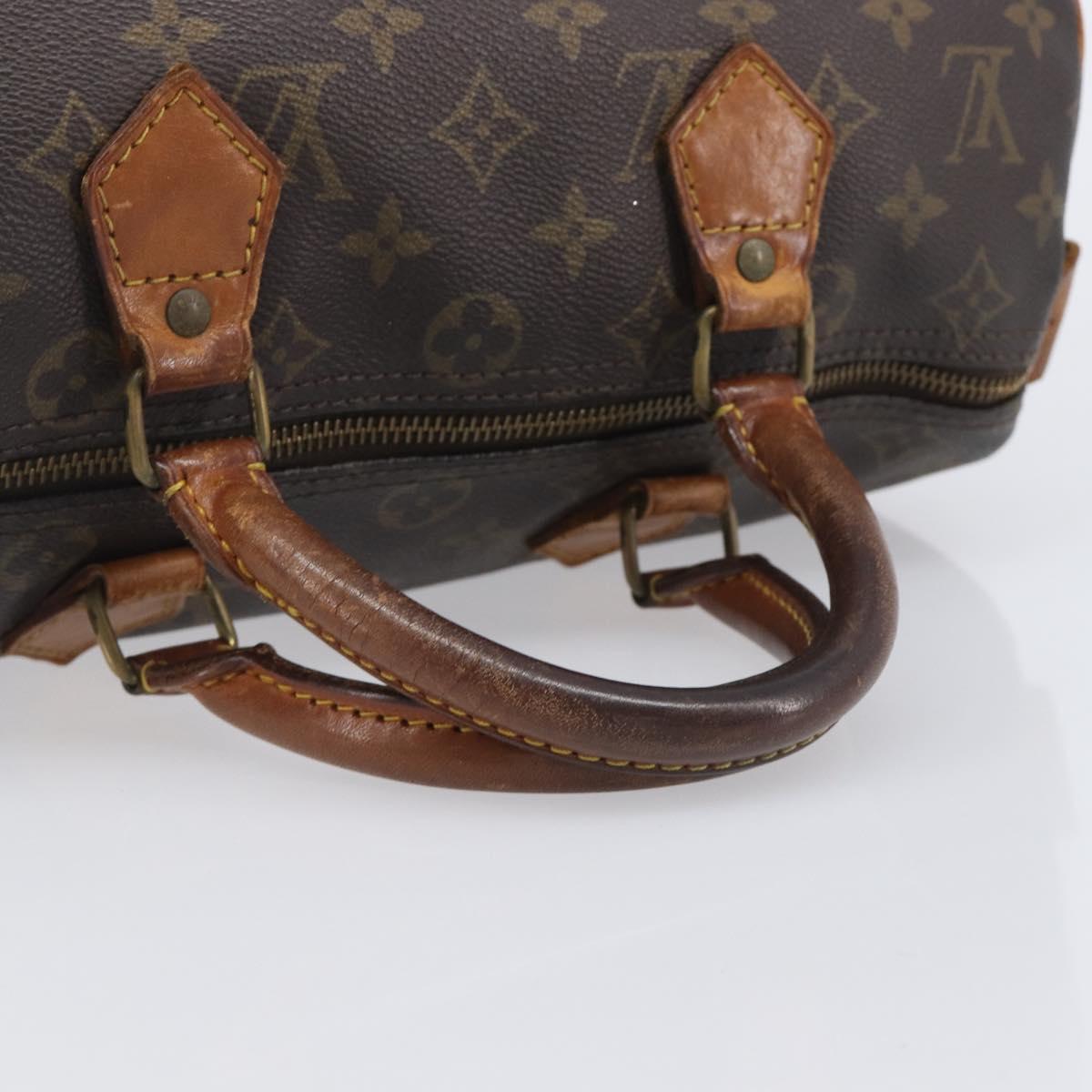 LOUIS VUITTON Monogram Speedy 30 Hand Bag M41526 LV Auth 209687