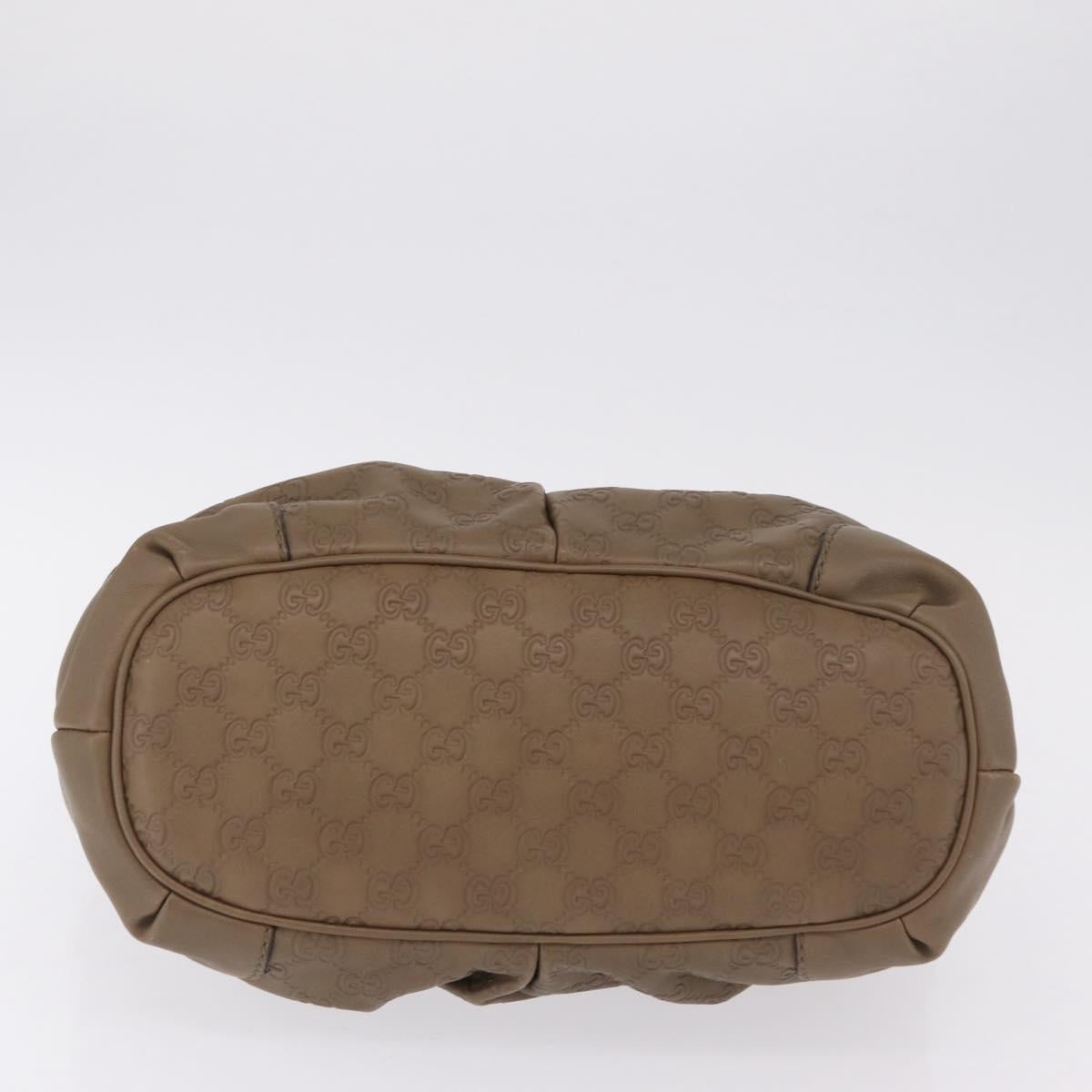 GUCCI GuccissimaGG Sukey Hand Bag Leather Brown Gold Tone 247902 Auth 209691A