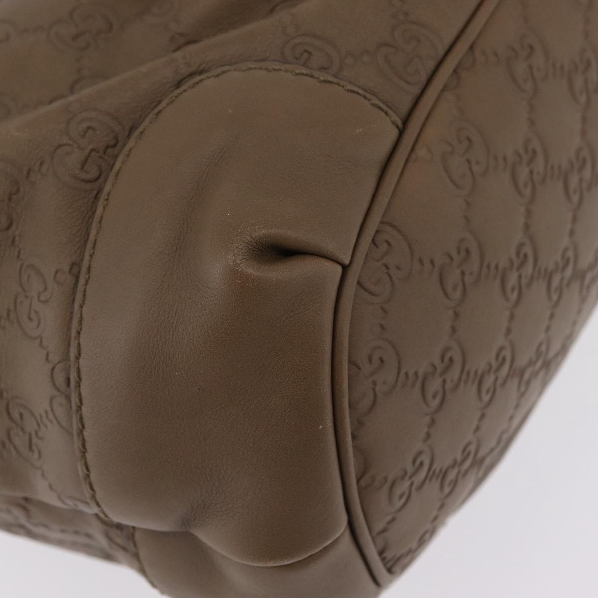 GUCCI GuccissimaGG Sukey Hand Bag Leather Brown Gold Tone 247902 Auth 209691A