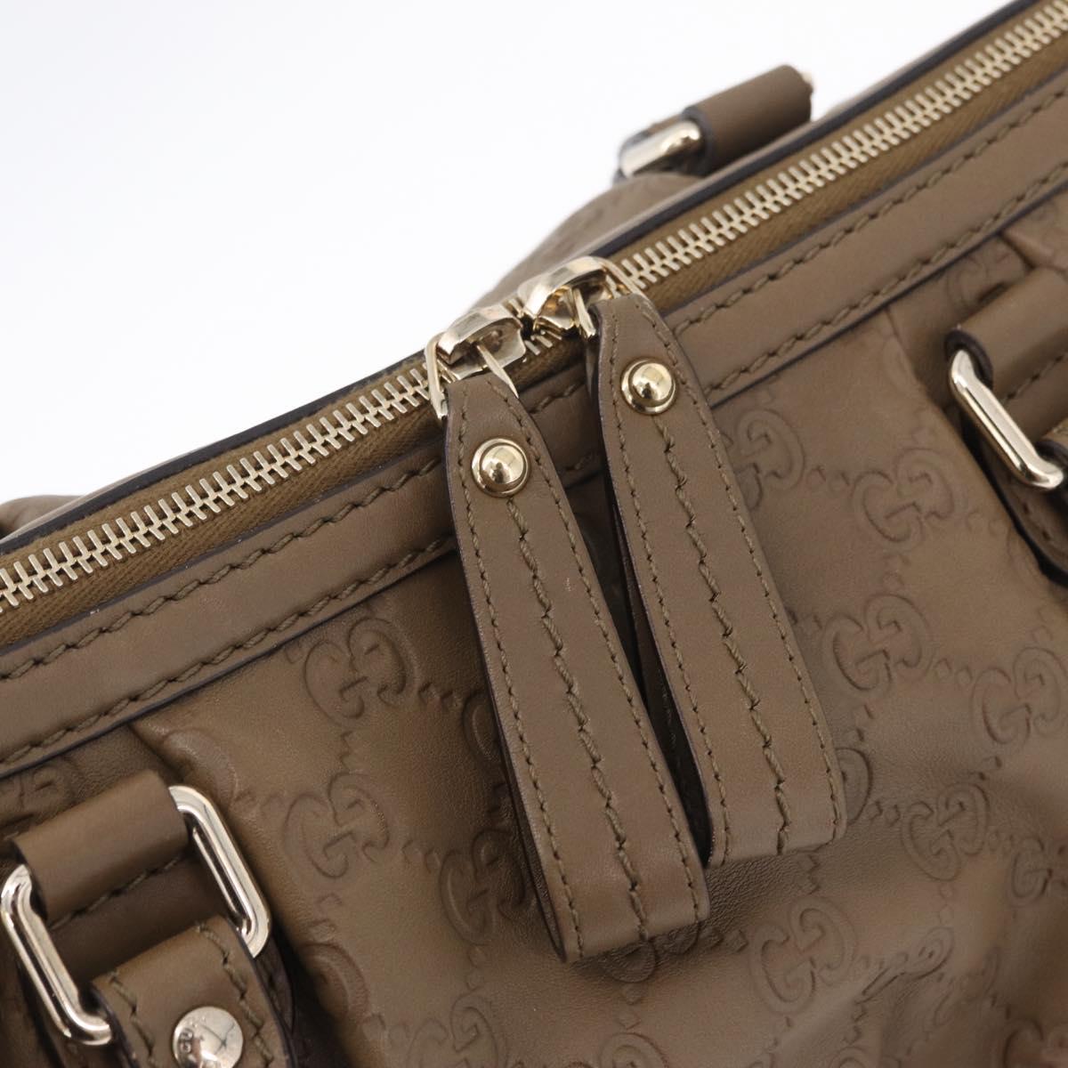 GUCCI GuccissimaGG Sukey Hand Bag Leather Brown Gold Tone 247902 Auth 209691A