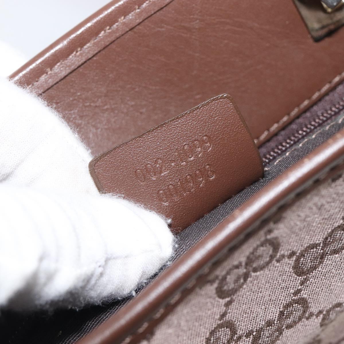 GUCCI GG Canvas Tote Bag Pink Gold Tone 002 1099 Auth 209694