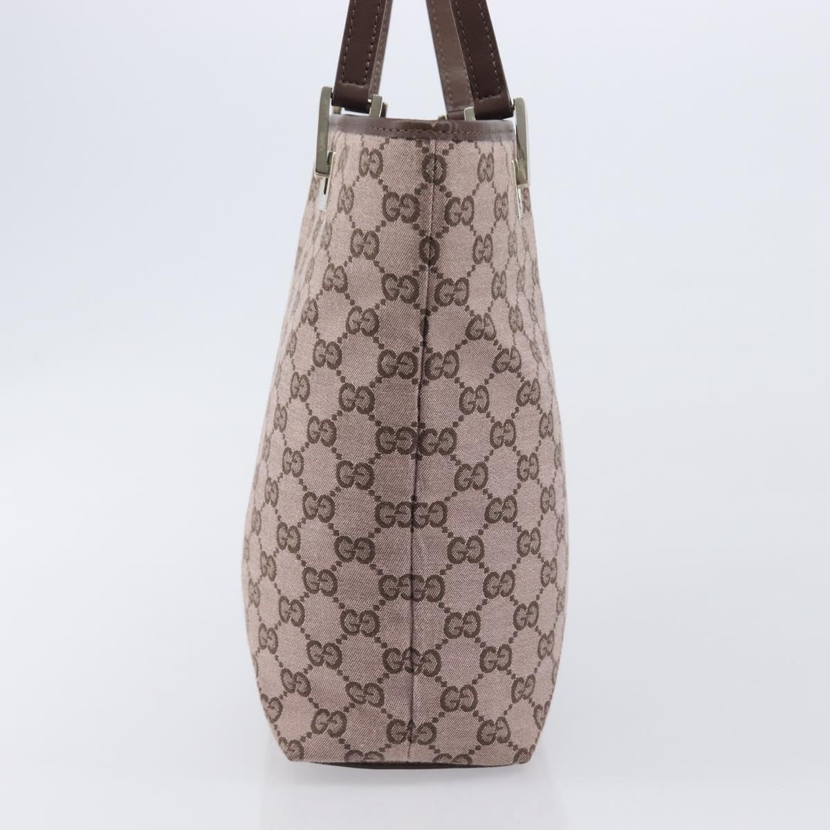GUCCI GG Canvas Tote Bag Pink Gold Tone 002 1099 Auth 209694