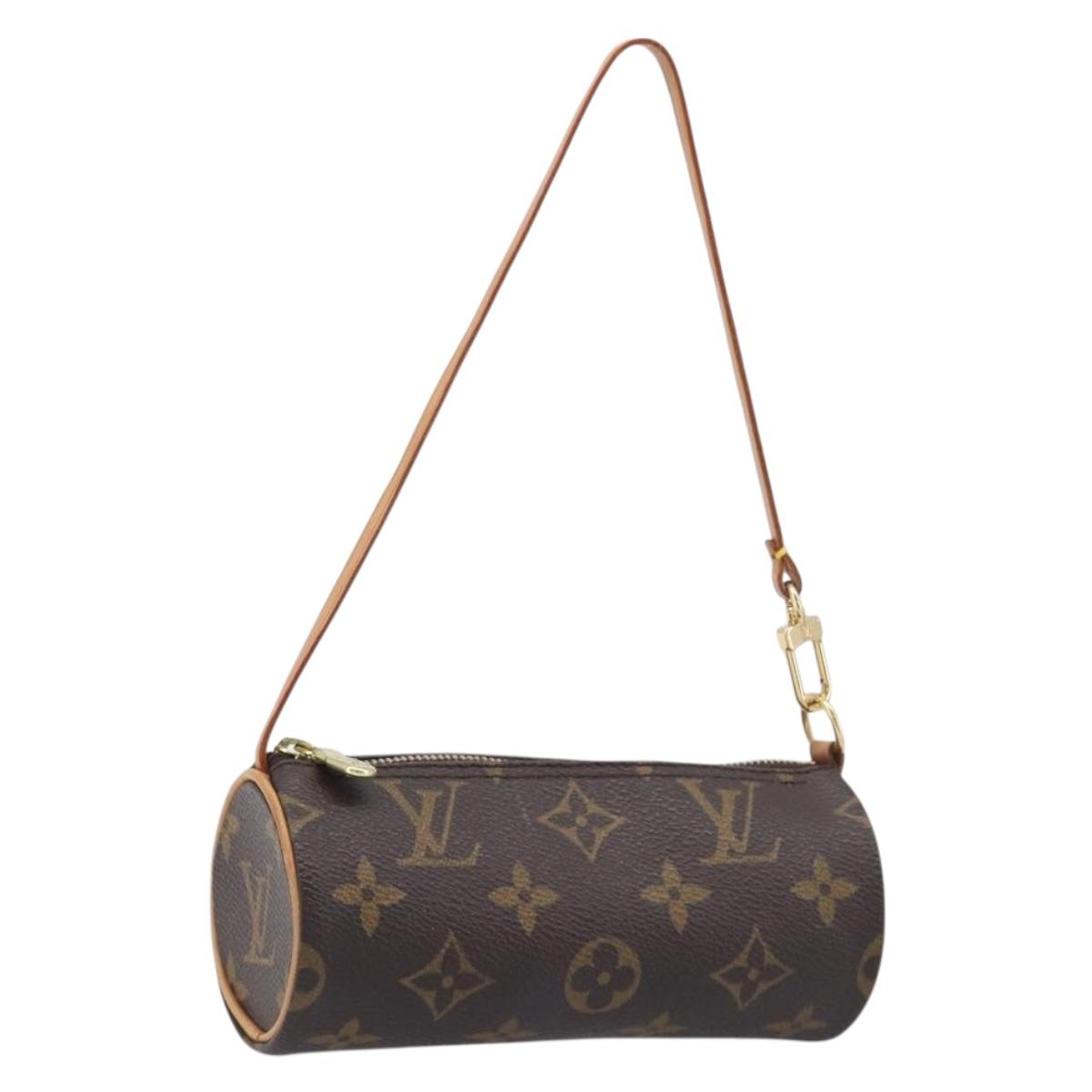 LOUIS VUITTON Monogram Papillon Pouch Pouch LV Auth 209700