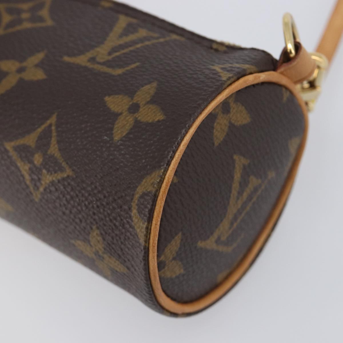 LOUIS VUITTON Monogram Papillon Pouch Pouch LV Auth 209700
