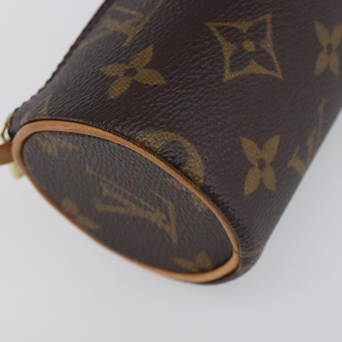 LOUIS VUITTON Monogram Papillon Pouch Pouch LV Auth 209700