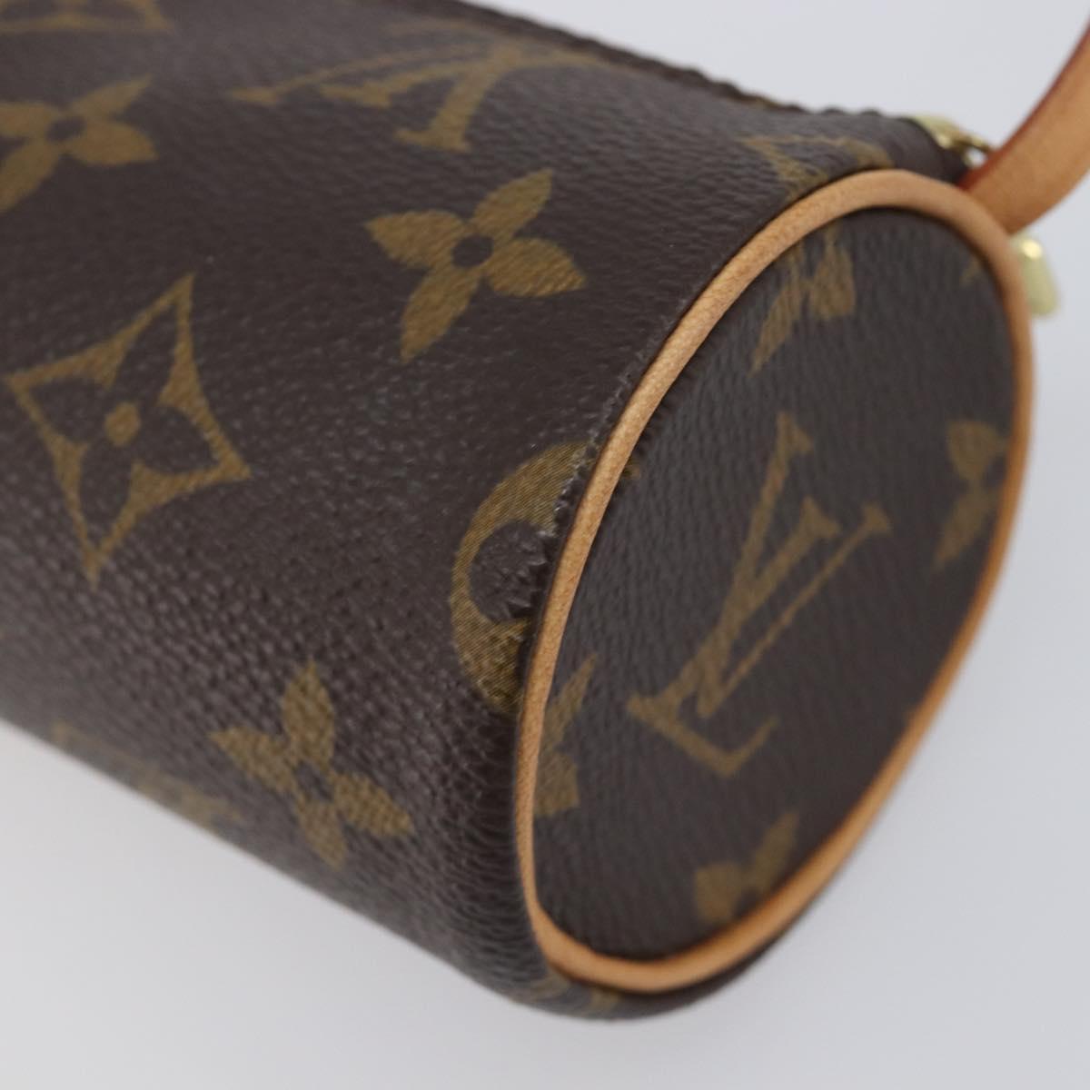 LOUIS VUITTON Monogram Papillon Pouch Pouch LV Auth 209700