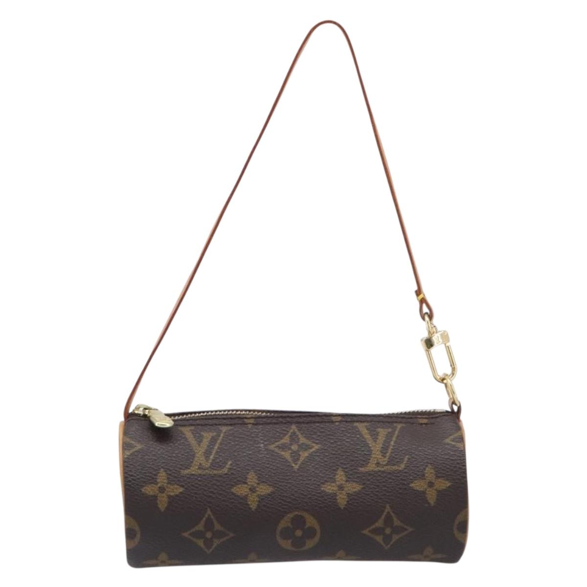 LOUIS VUITTON Monogram Papillon Pouch Pouch LV Auth 209700