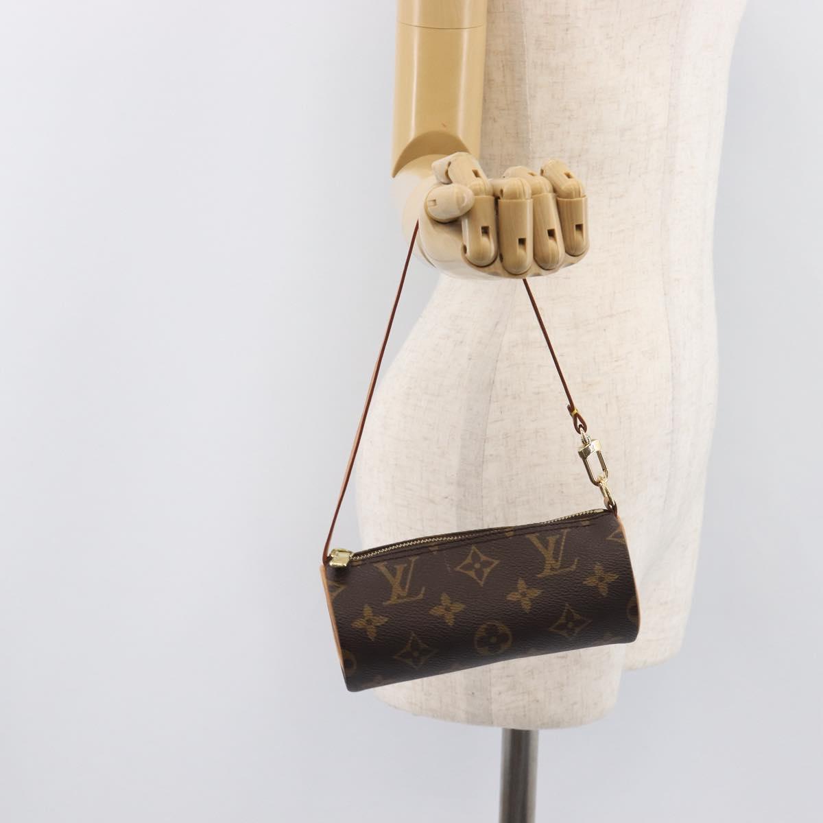 LOUIS VUITTON Monogram Papillon Pouch Pouch LV Auth 209700