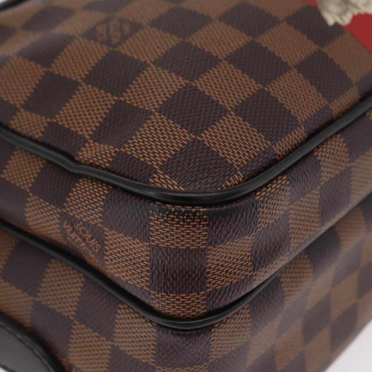 LOUIS VUITTON Damier Ebene Chapman Brothers Nile PM Bag N42704 LV Auth 209703A