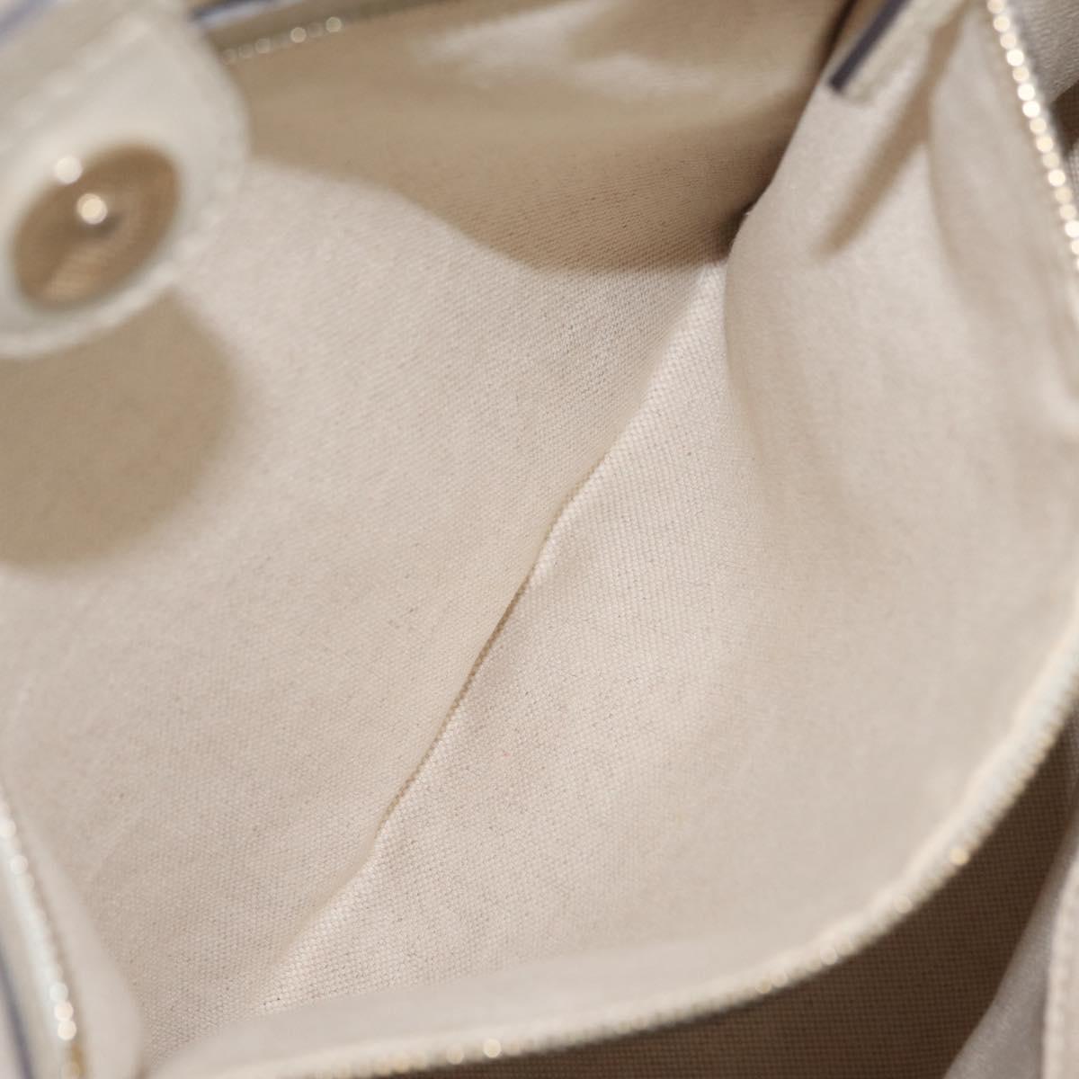 GUCCI GG Canvas Web Sherry Line Princi Tote Bag Beige Gold 257062 Auth 209706A