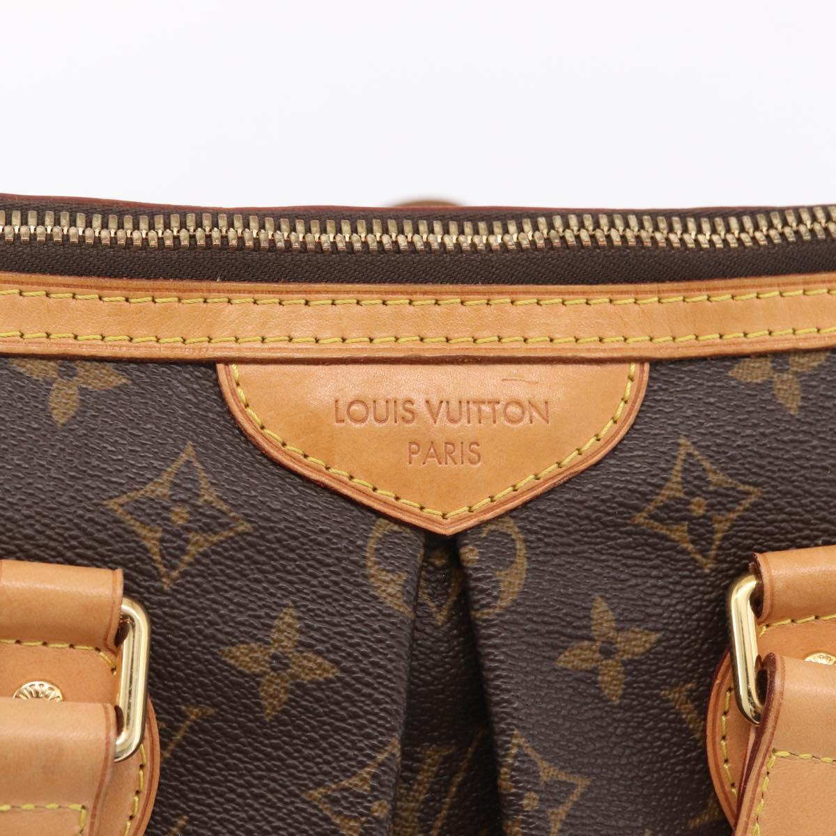 LOUIS VUITTON Monogram Palermo PM Tote Bag M40145 LV Auth 209707V