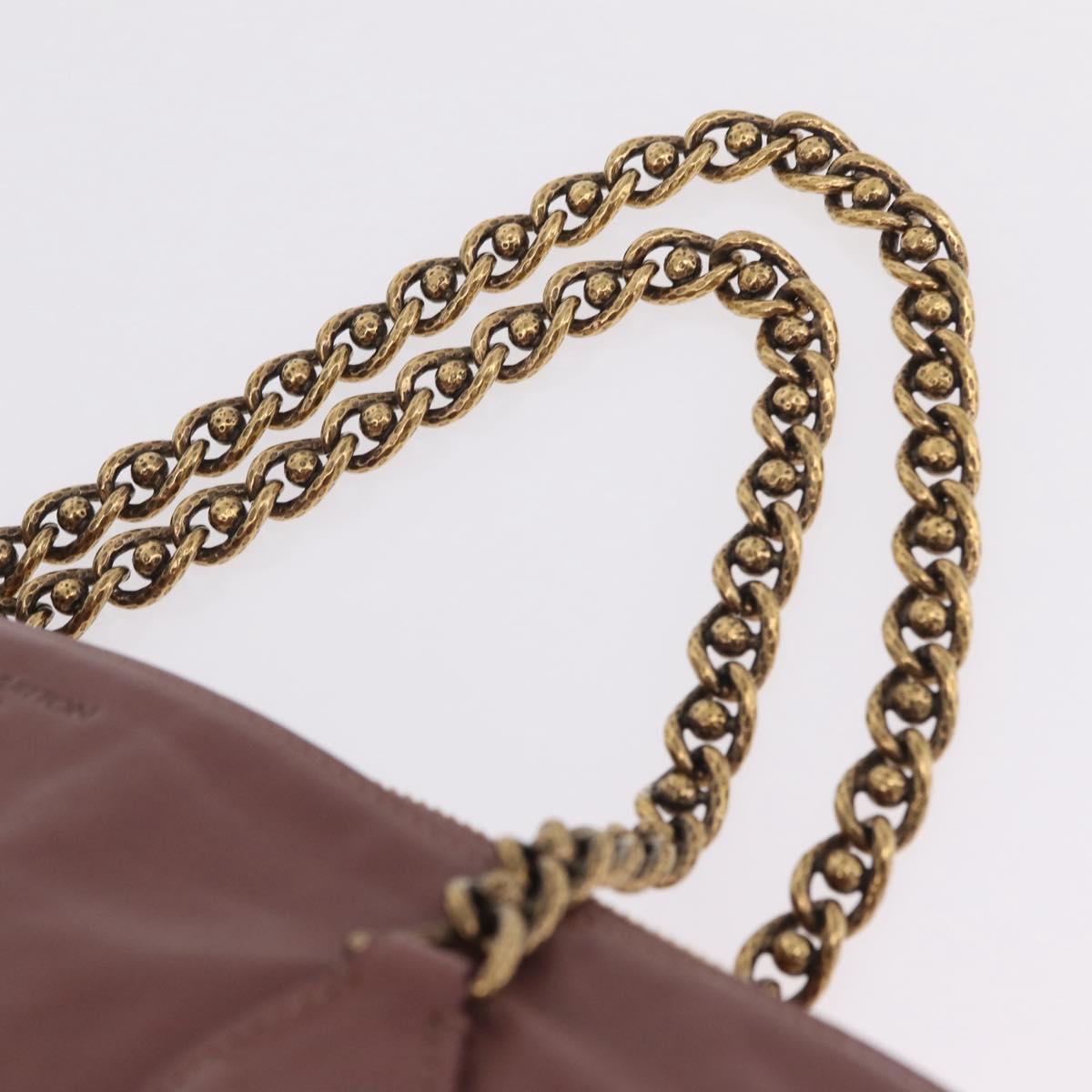 LOUIS VUITTON Lockit Chain Hand Bag Leather Rose M94358 LV Auth 209710V