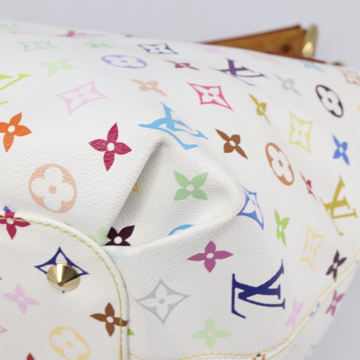 LOUIS VUITTON Monogram Multicolor Annie GM Tote Bag White M40303 LV Auth 209711V