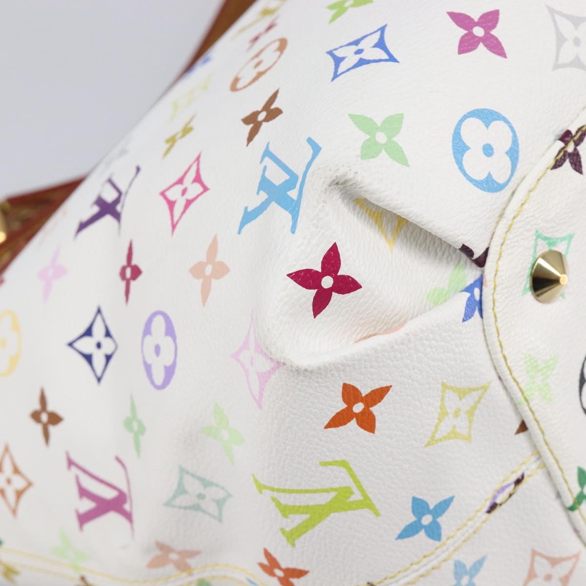 LOUIS VUITTON Monogram Multicolor Annie GM Tote Bag White M40303 LV Auth 209711V