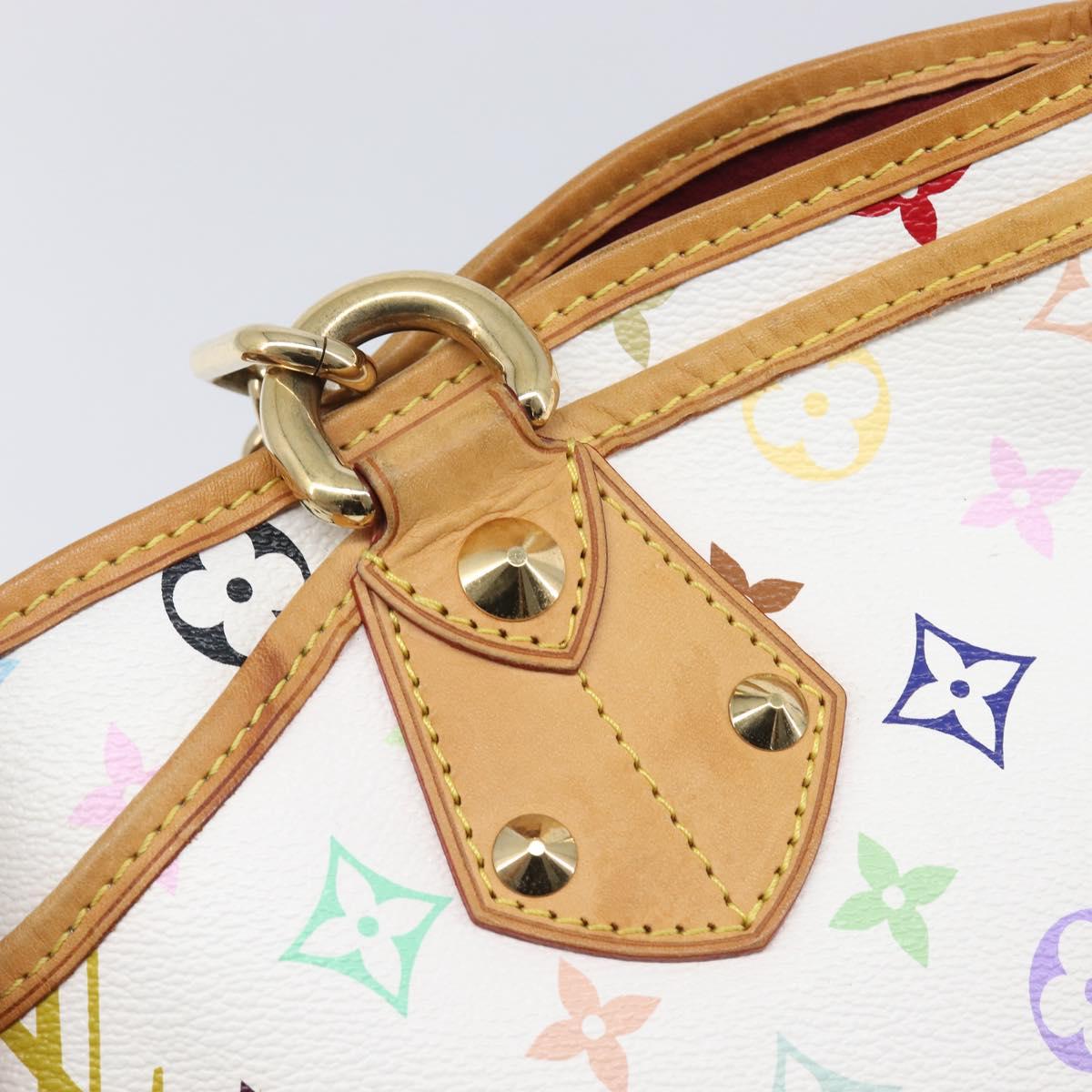 LOUIS VUITTON Monogram Multicolor Annie GM Tote Bag White M40303 LV Auth 209711V