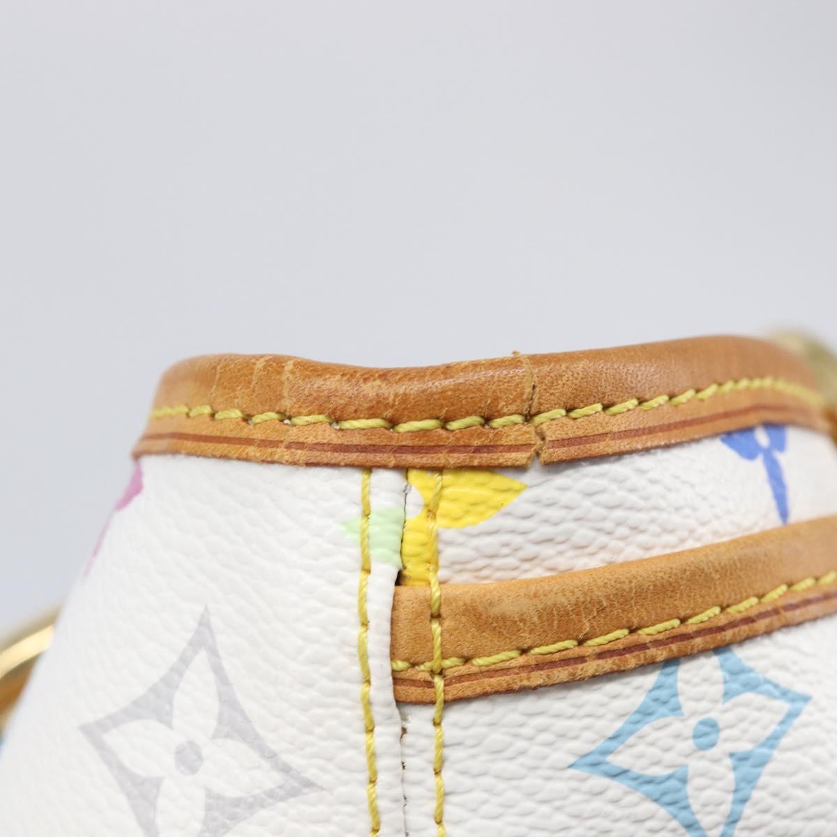 LOUIS VUITTON Monogram Multicolor Annie GM Tote Bag White M40303 LV Auth 209711V