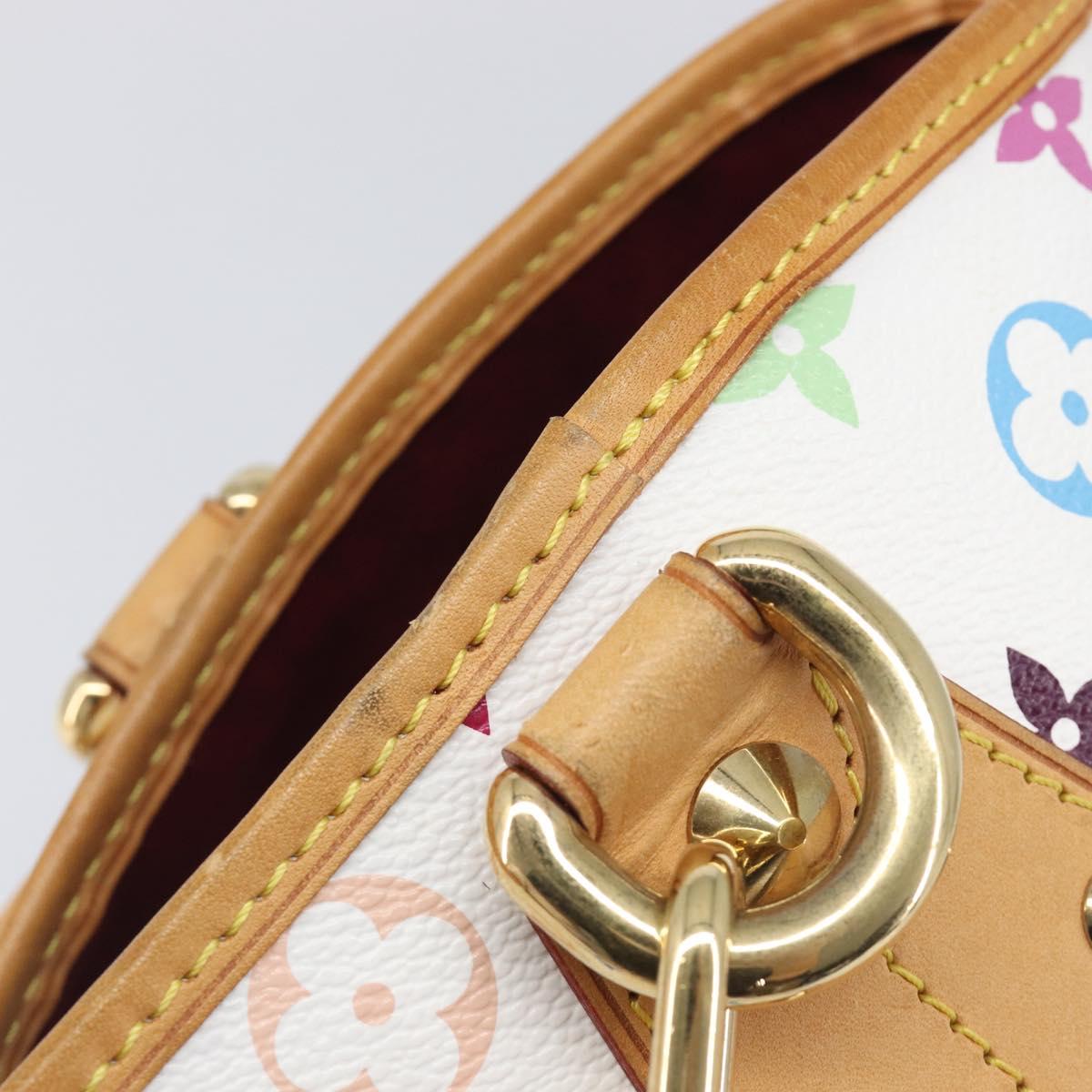 LOUIS VUITTON Monogram Multicolor Annie GM Tote Bag White M40303 LV Auth 209711V