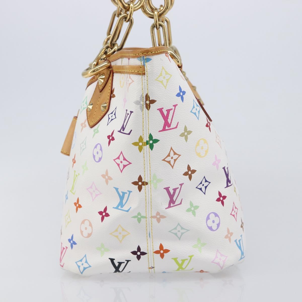 LOUIS VUITTON Monogram Multicolor Annie GM Tote Bag White M40303 LV Auth 209711V