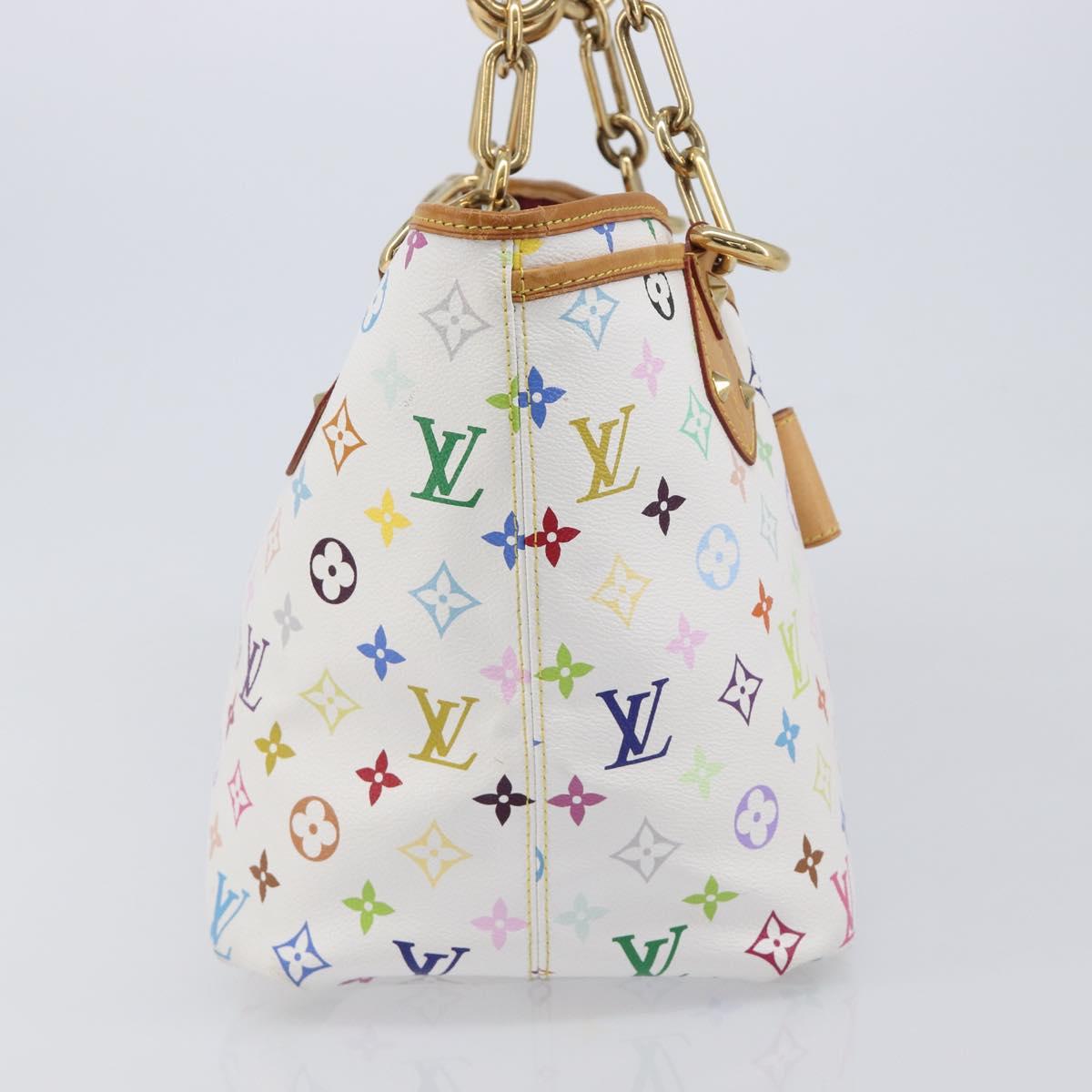 LOUIS VUITTON Monogram Multicolor Annie GM Tote Bag White M40303 LV Auth 209711V