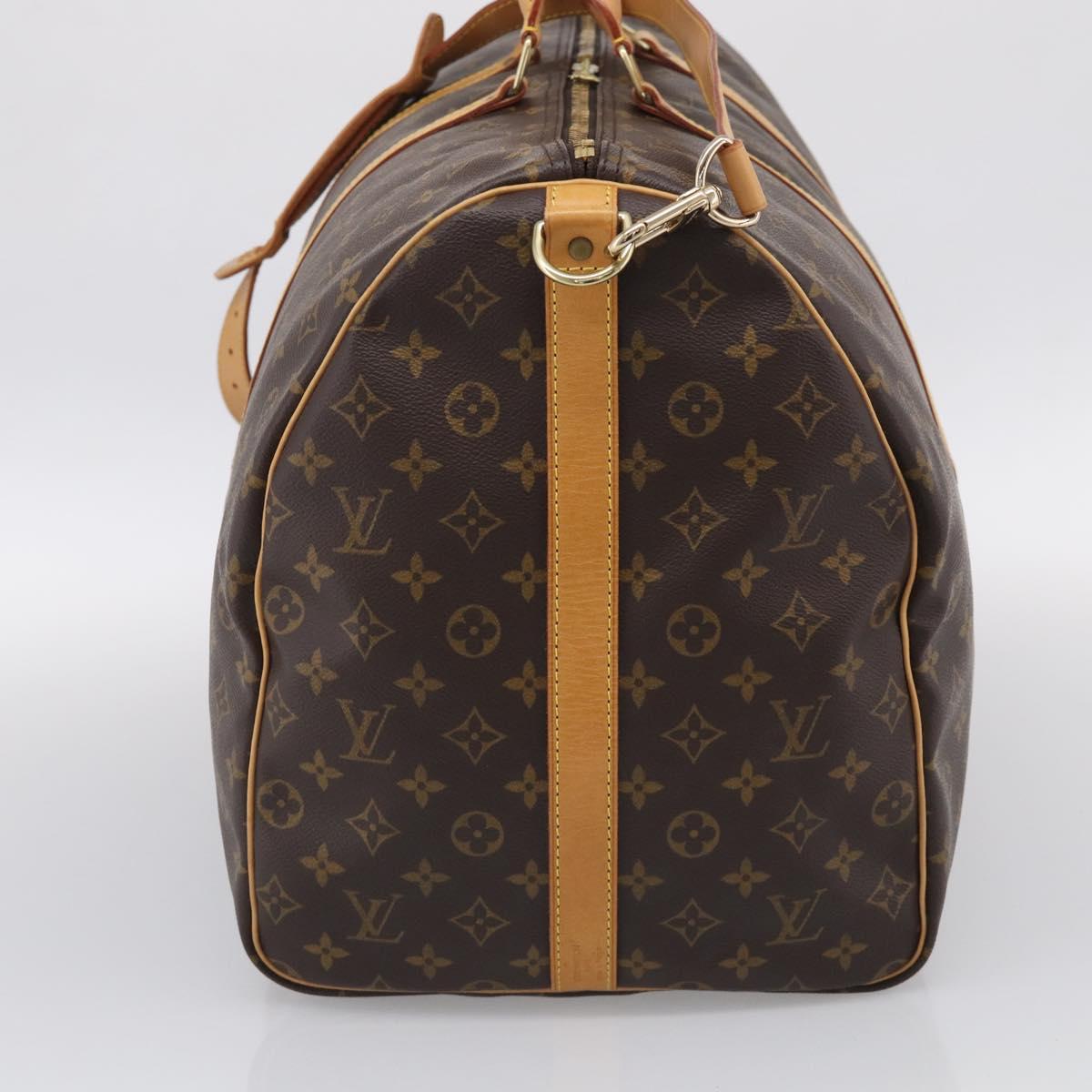 LOUIS VUITTON Monogram Keepall Bandouliere 60 Boston Bag M41412 LV Auth 209721V