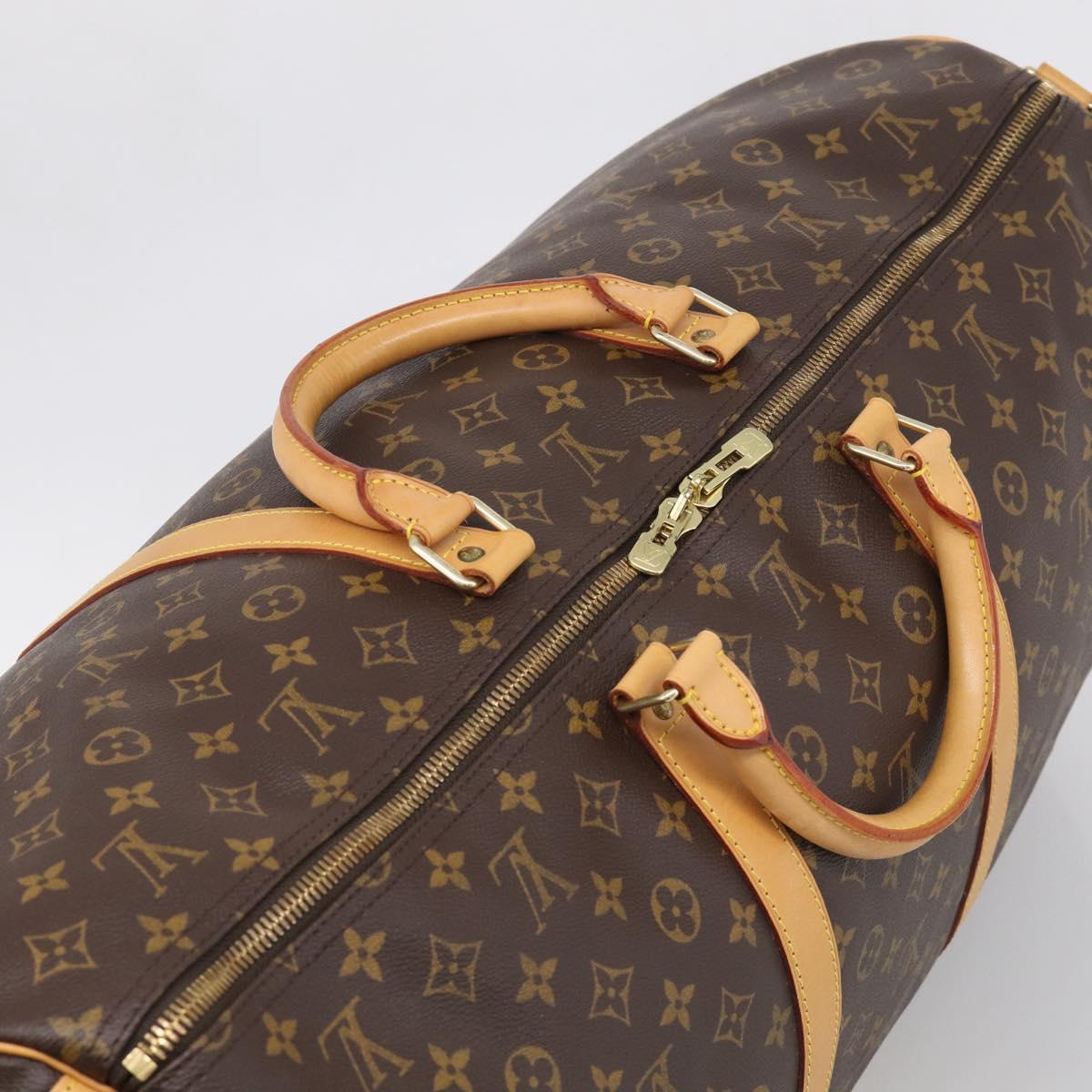 LOUIS VUITTON Monogram Keepall Bandouliere 60 Boston Bag M41412 LV Auth 209721V