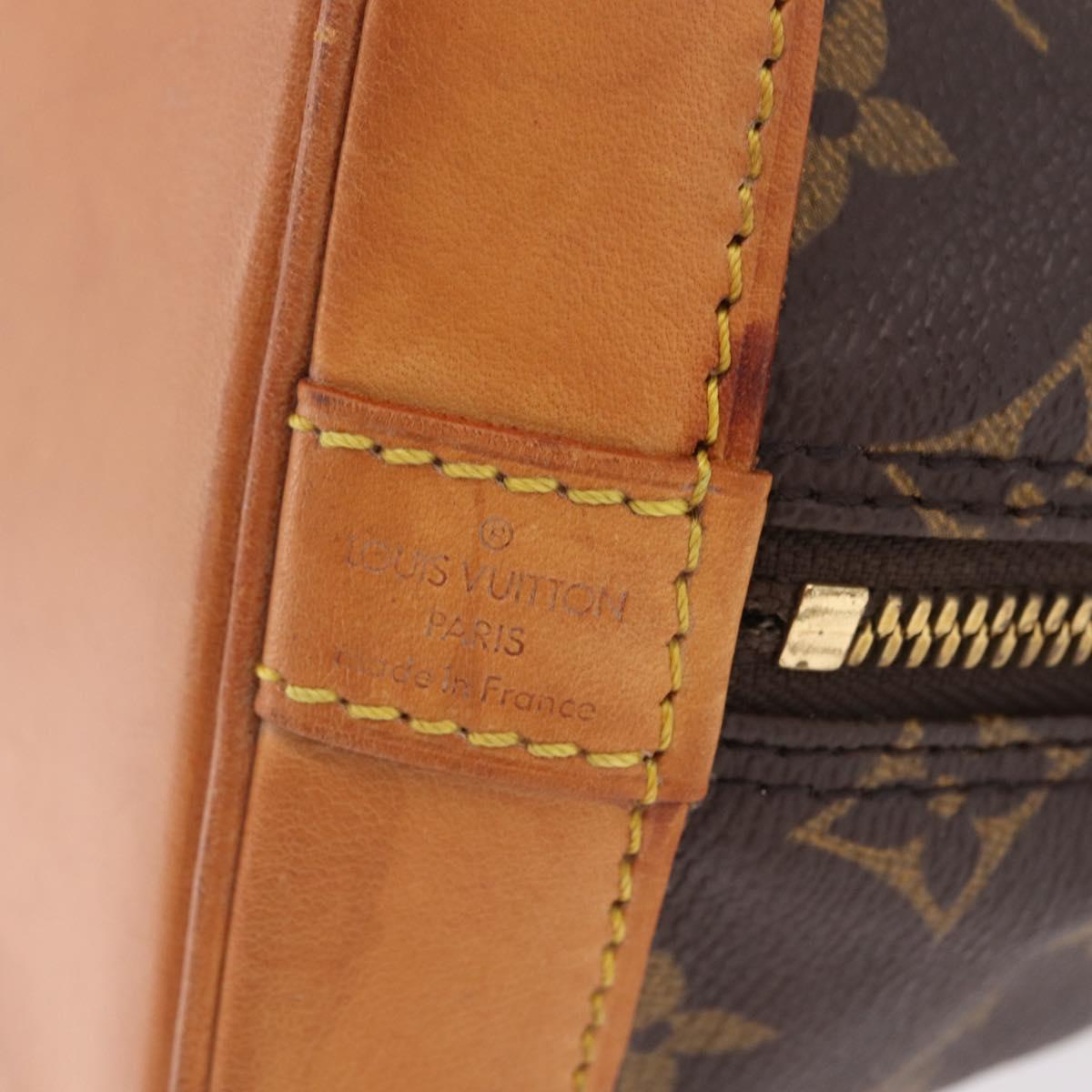 LOUIS VUITTON Monogram Alma Hand Bag M51130 LV Auth 209728A