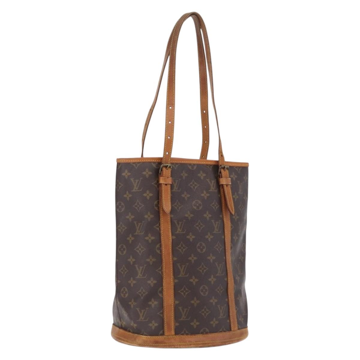 LOUIS VUITTON Monogram Bucket GM Shoulder Bag M42236 LV Auth 209731