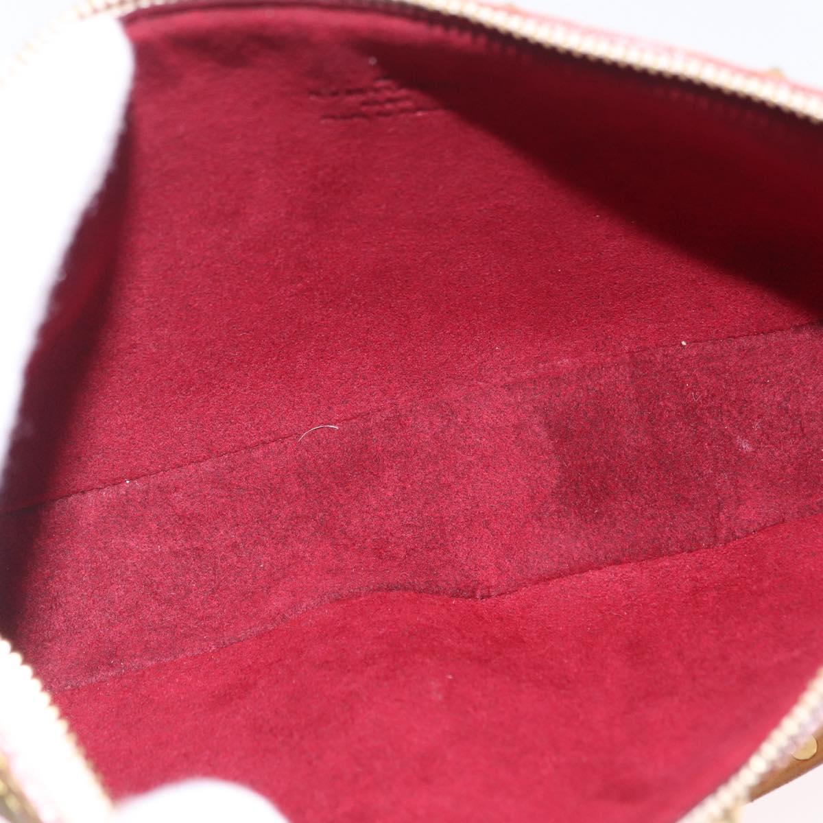LOUIS VUITTON Multicolor Pochette Accessoires Pouch White M92649 Auth 209732SAV