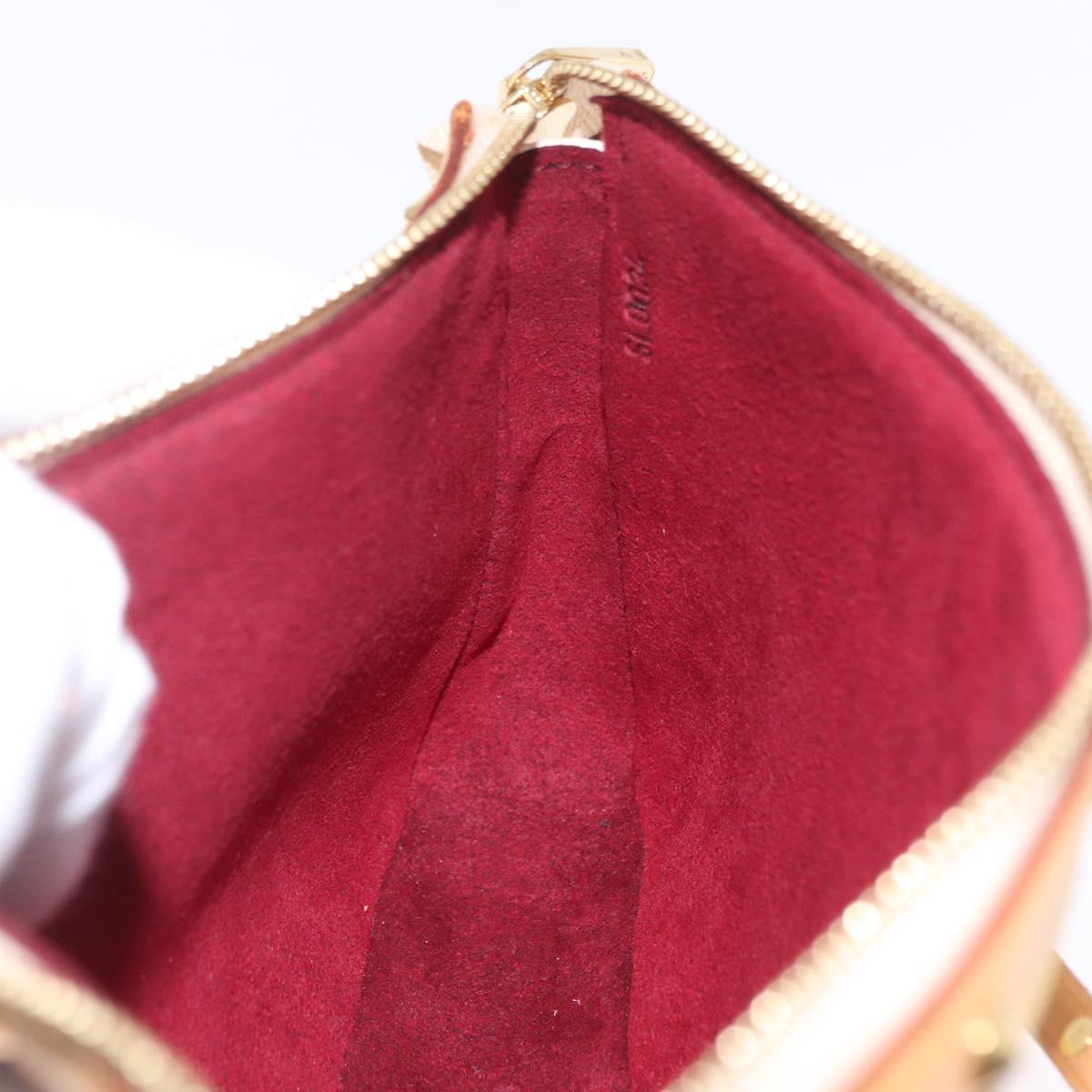 LOUIS VUITTON Multicolor Pochette Accessoires Pouch White M92649 Auth 209732SAV