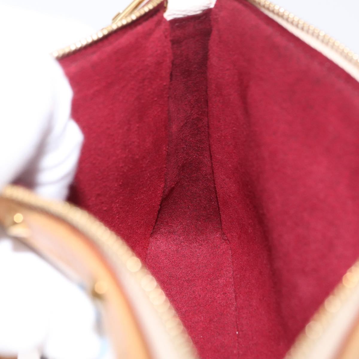 LOUIS VUITTON Multicolor Pochette Accessoires Pouch White M92649 Auth 209732SAV