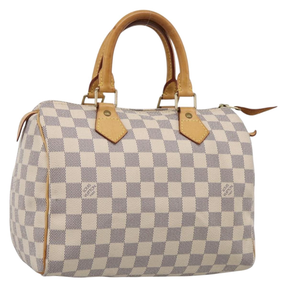 LOUIS VUITTON Damier Azur Speedy 25 Hand Bag N41534 LV Auth 209735V