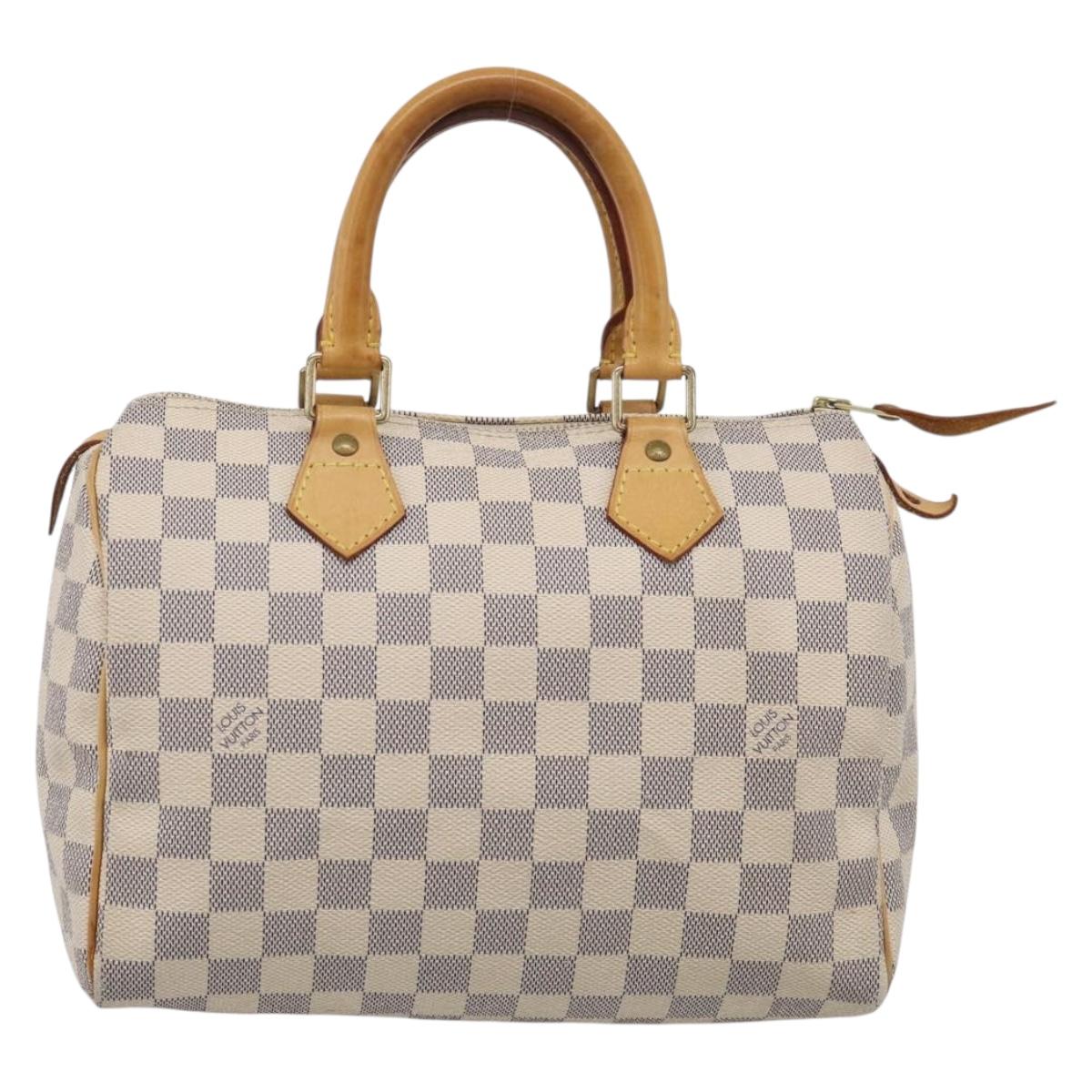 LOUIS VUITTON Damier Azur Speedy 25 Hand Bag N41534 LV Auth 209735V