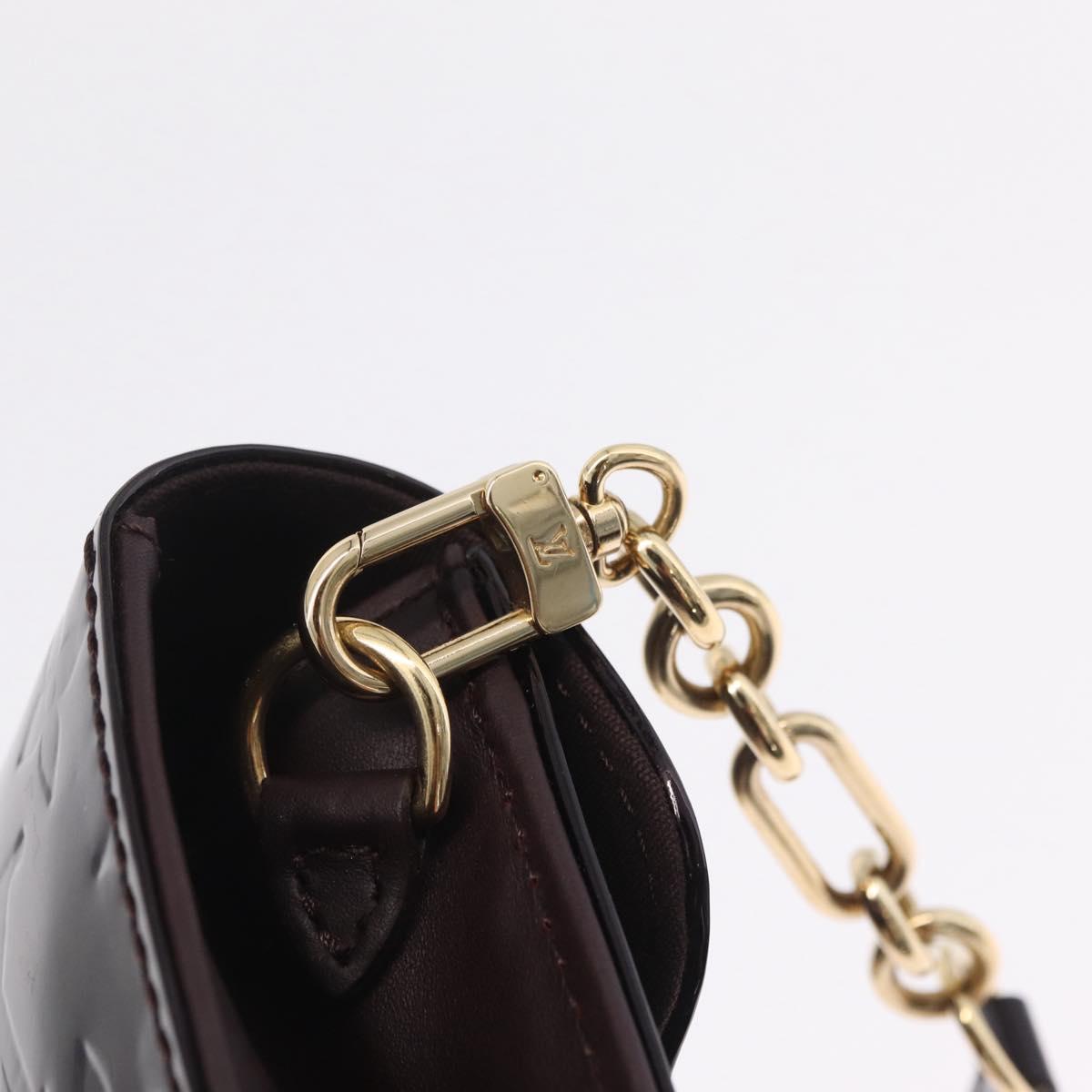 LOUIS VUITTON Monogram Vernis Sunset Bluebird Bag Amarante M93542 Auth 209737V