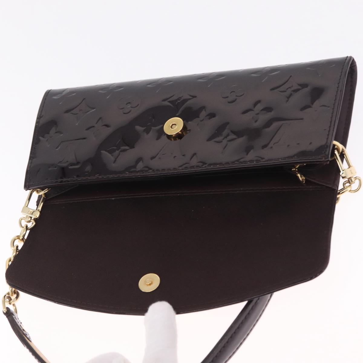 LOUIS VUITTON Monogram Vernis Sunset Bluebird Bag Amarante M93542 Auth 209737V