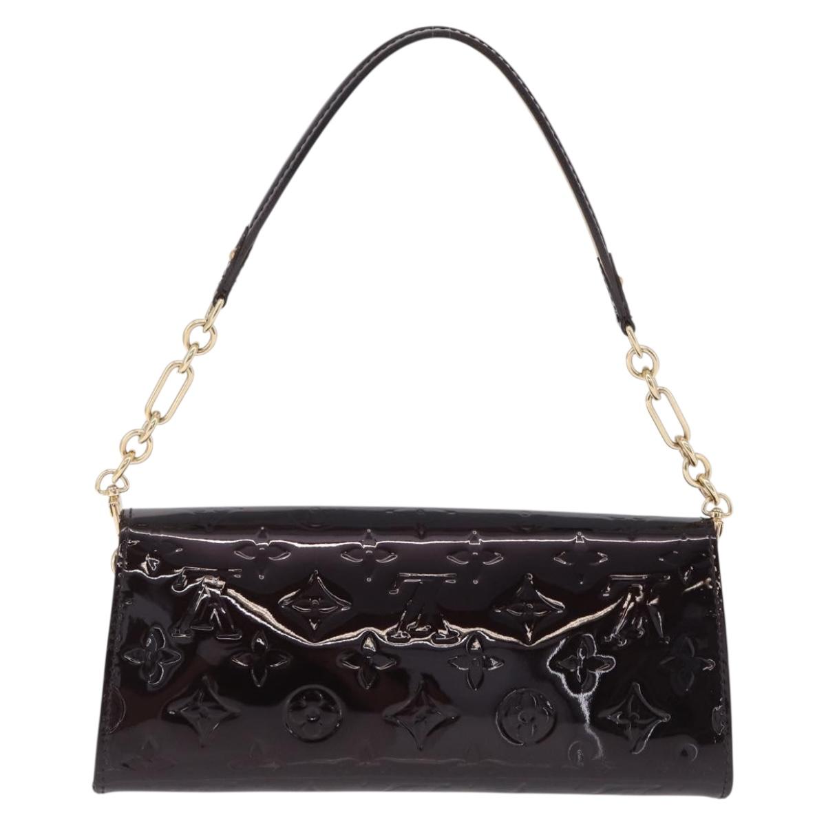 LOUIS VUITTON Monogram Vernis Sunset Bluebird Bag Amarante M93542 Auth 209737V