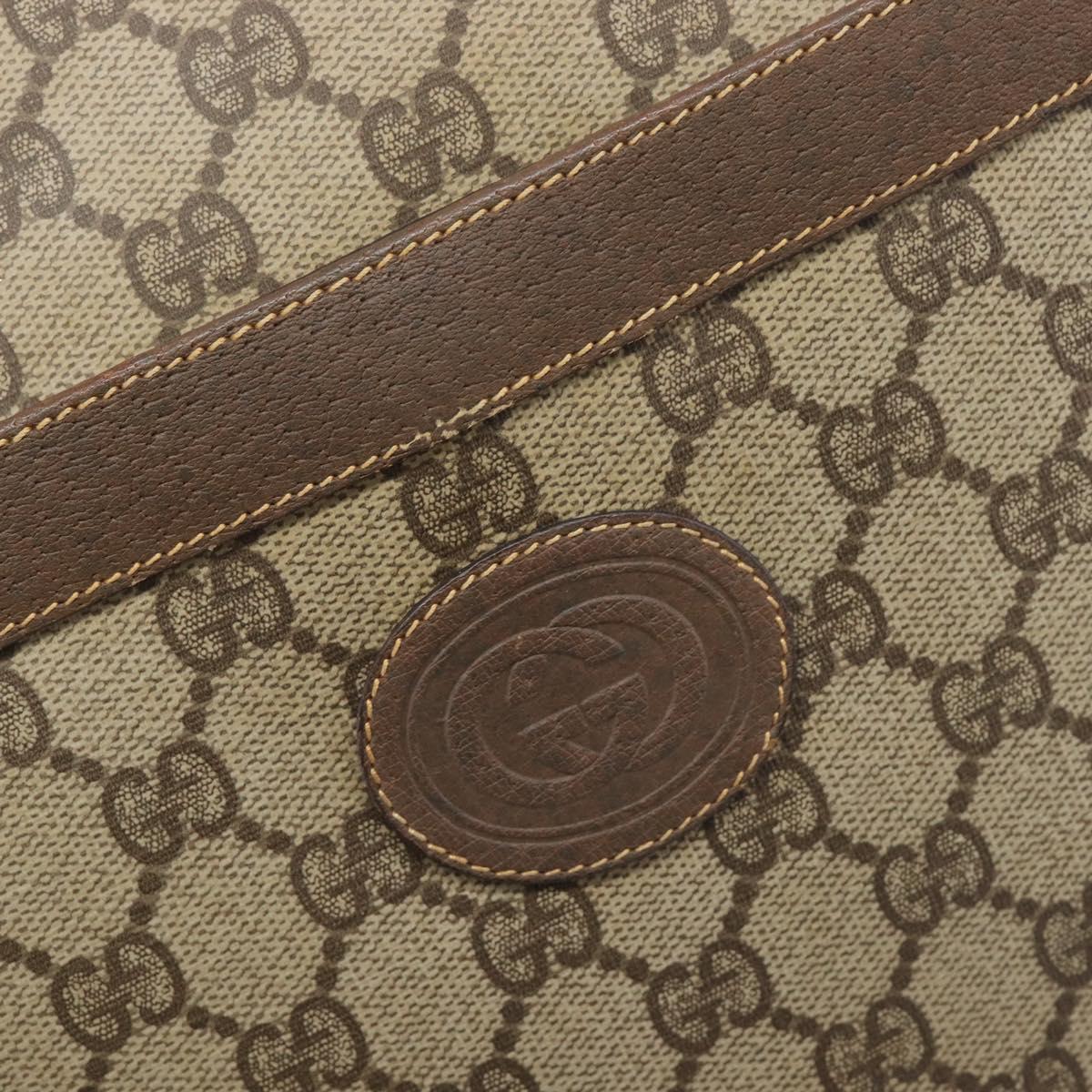 GUCCI GG Supreme Web Sherry Line Tote Bag PVC Beige 002 983 0163 Auth 209738