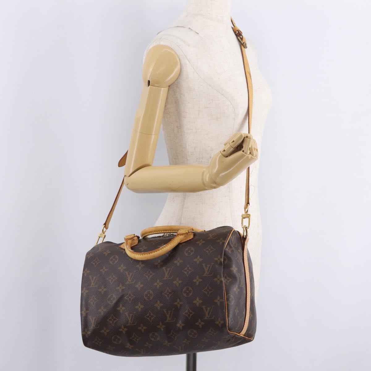 LOUIS VUITTON Monogram Speedy Bandouliere 30 Hand Bag M40391 LV Auth 209741A