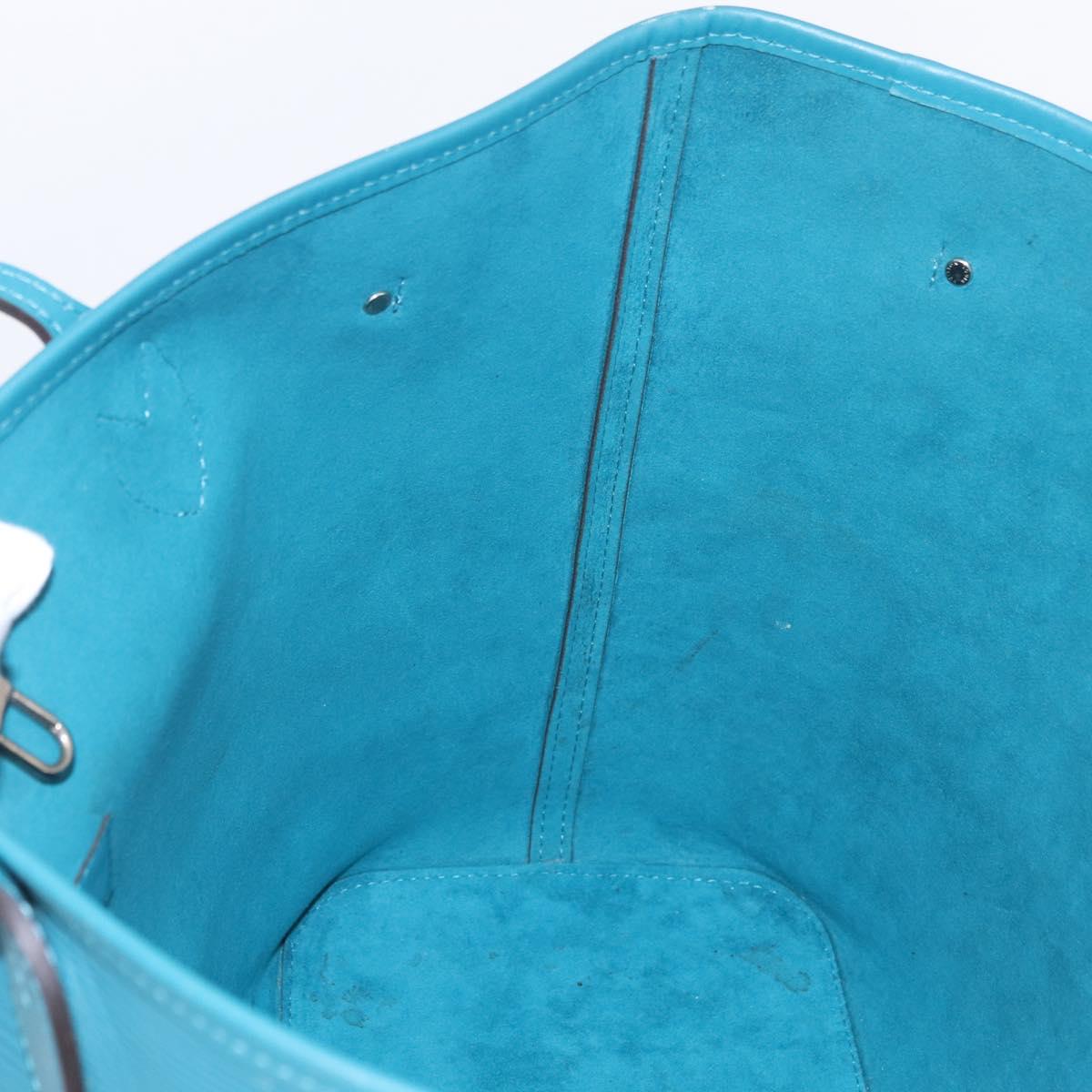 LOUIS VUITTON Epi Neverfull MM Tote Bag cyan M40930 LV Auth 209742V