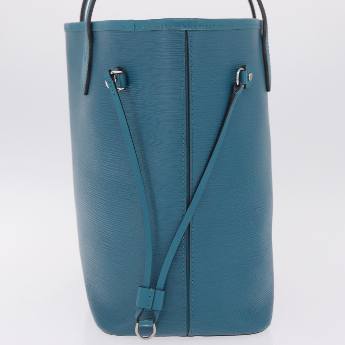 LOUIS VUITTON Epi Neverfull MM Tote Bag cyan M40930 LV Auth 209742V