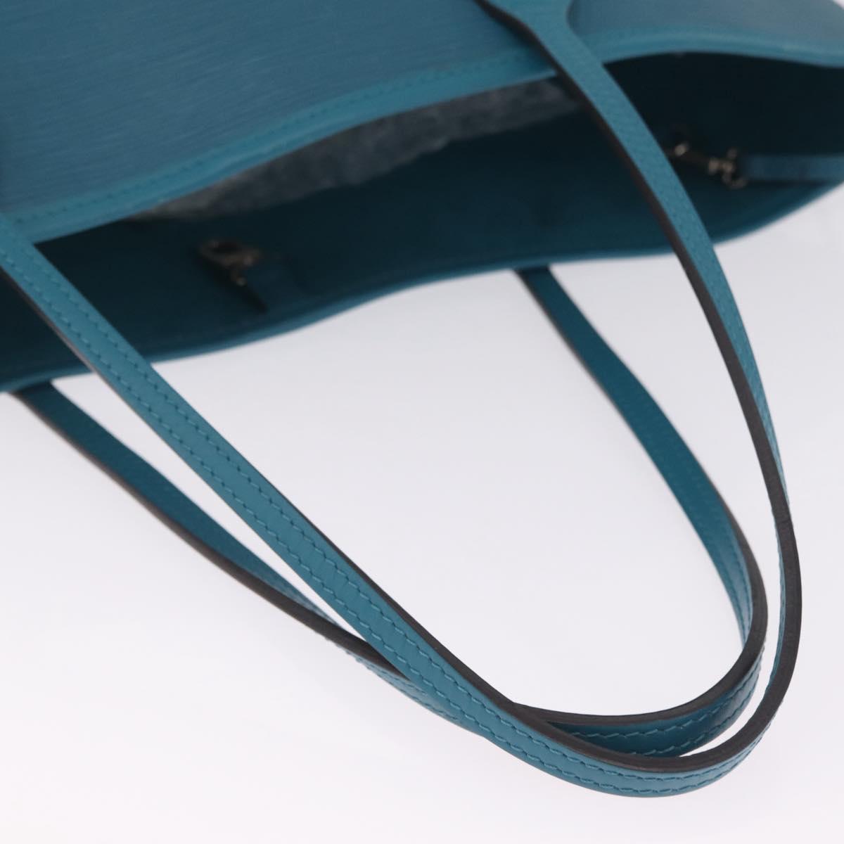 LOUIS VUITTON Epi Neverfull MM Tote Bag cyan M40930 LV Auth 209742V