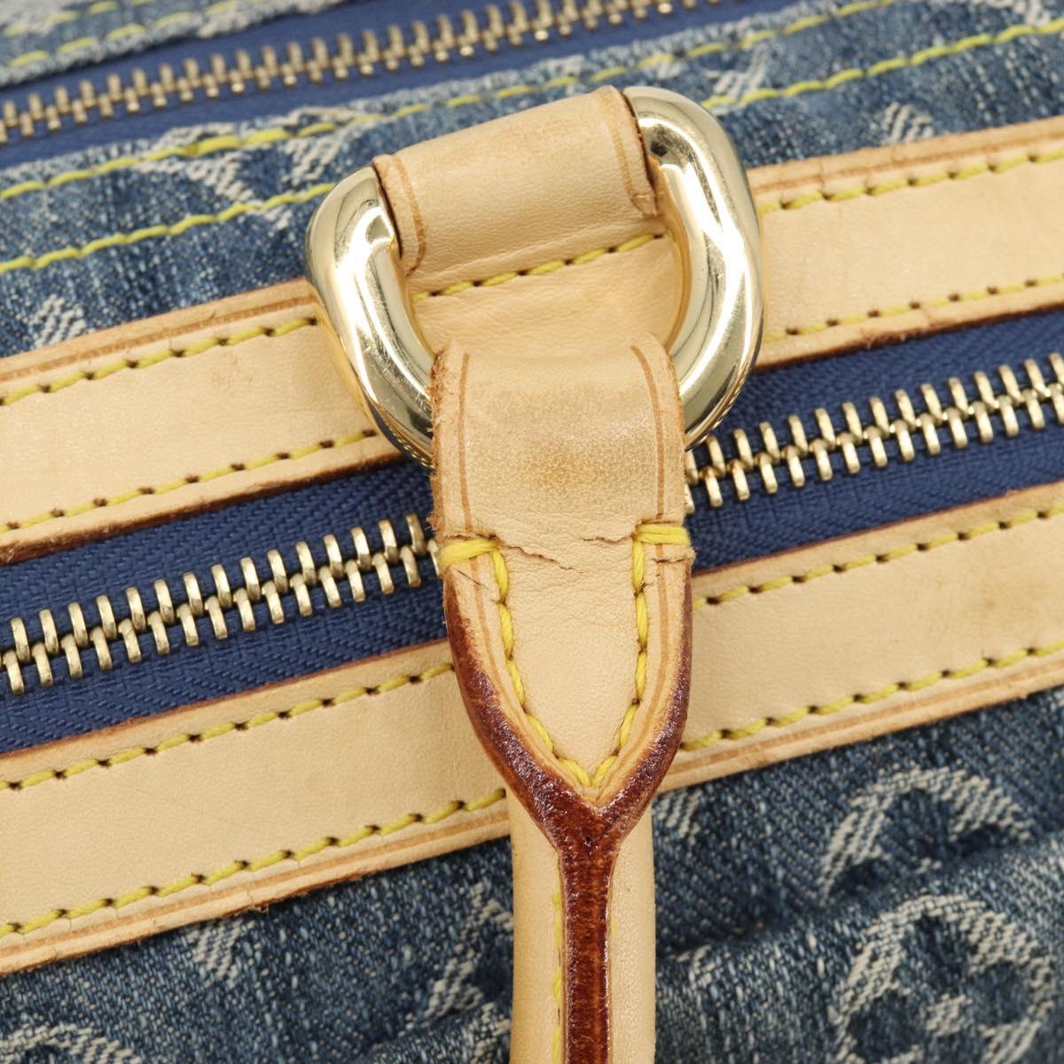 LOUIS VUITTON Monogram Denim Neo Speedy Hand Bag Blue M95019 LV Auth 209750A