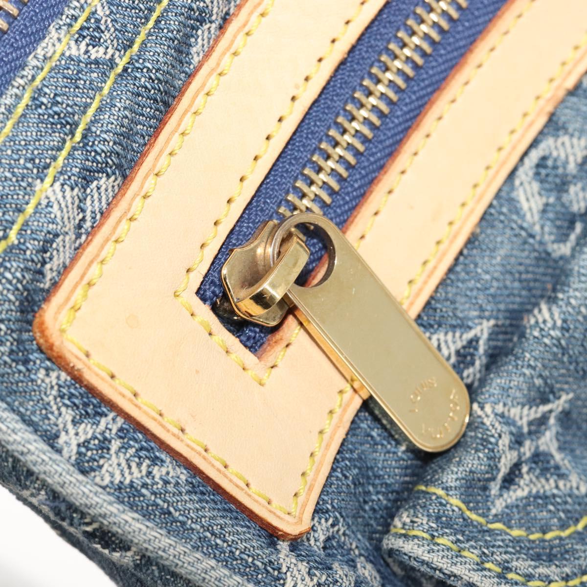 LOUIS VUITTON Monogram Denim Neo Speedy Hand Bag Blue M95019 LV Auth 209750A