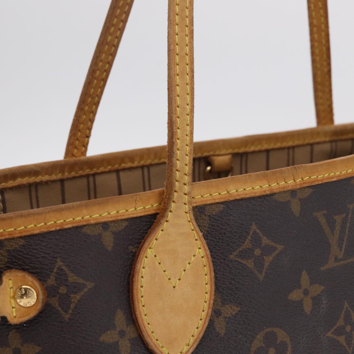 LOUIS VUITTON Monogram Neverfull PM Tote Bag M40155 LV Auth 209755