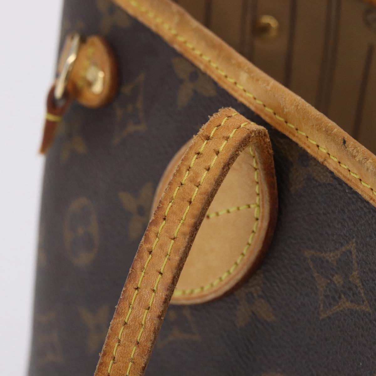 LOUIS VUITTON Monogram Neverfull PM Tote Bag M40155 LV Auth 209755