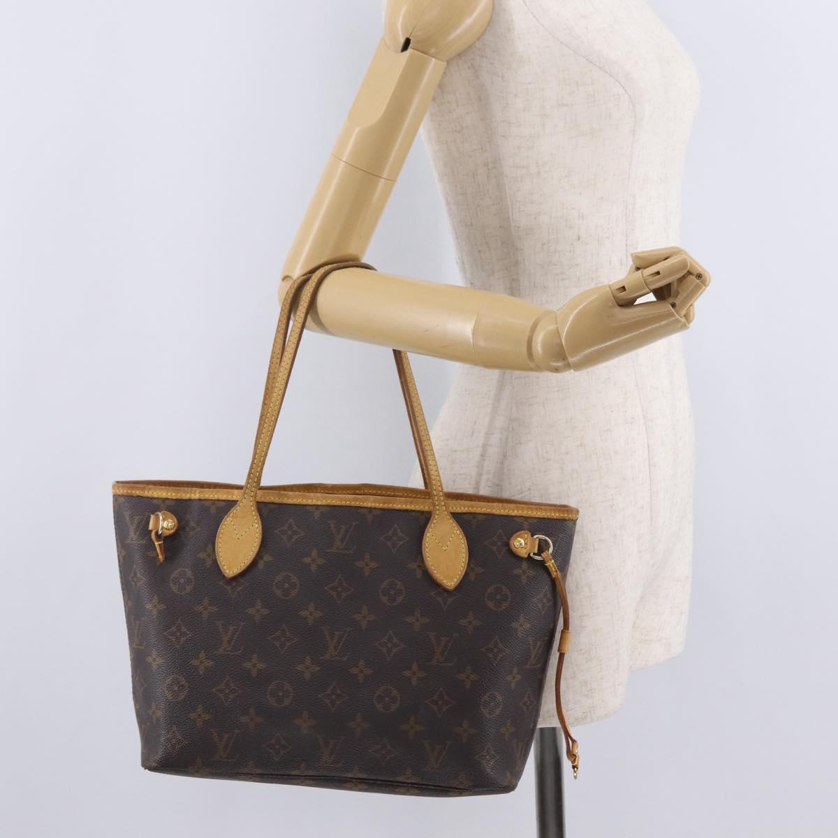 LOUIS VUITTON Monogram Neverfull PM Tote Bag M40155 LV Auth 209755