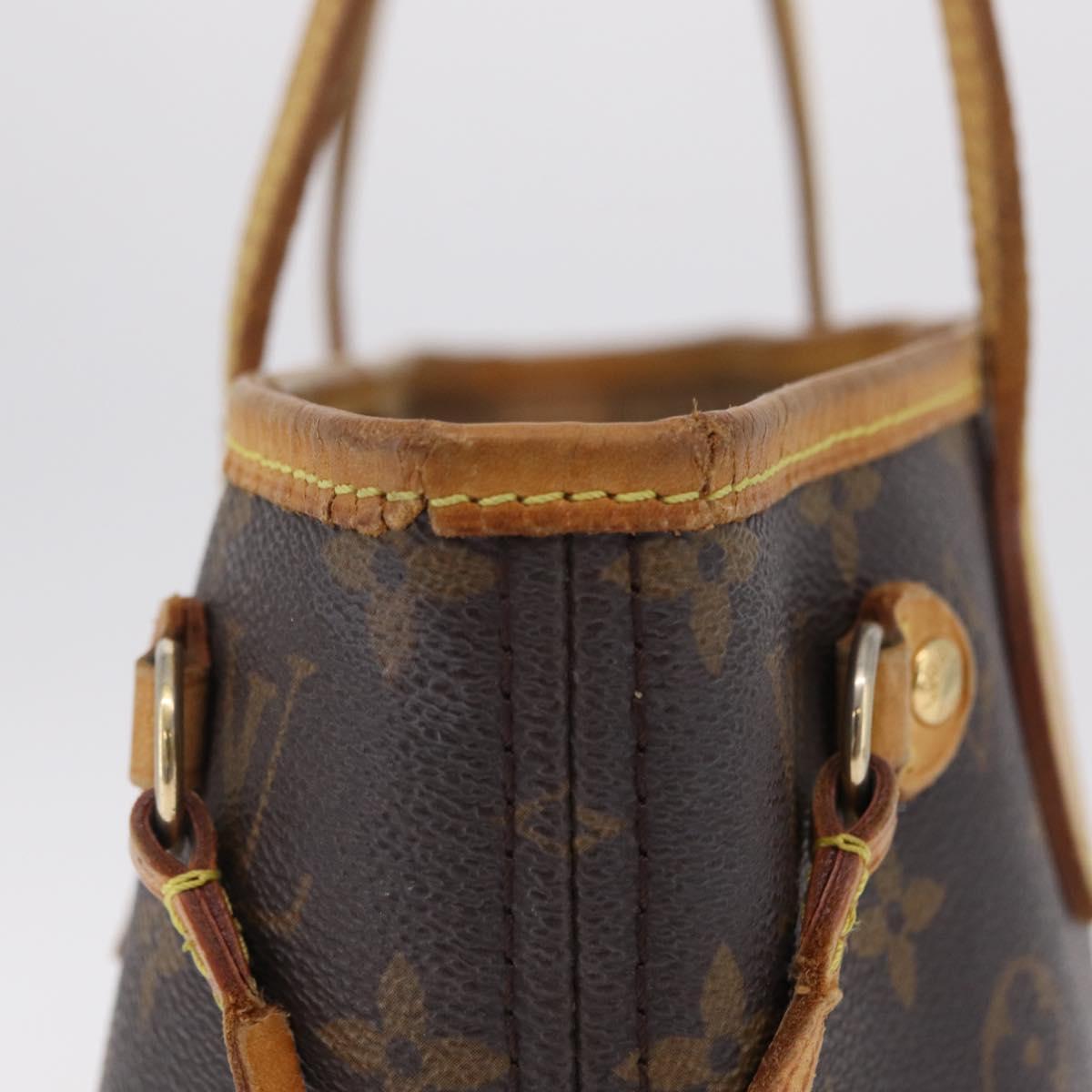 LOUIS VUITTON Monogram Neverfull PM Tote Bag M40155 LV Auth 209755
