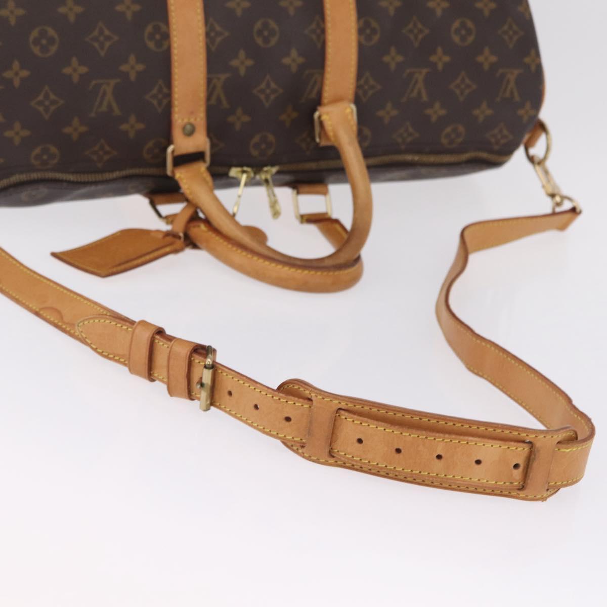 LOUIS VUITTON Monogram Keepall Bandouliere 45 Boston Bag M41418 LV Auth 209759A